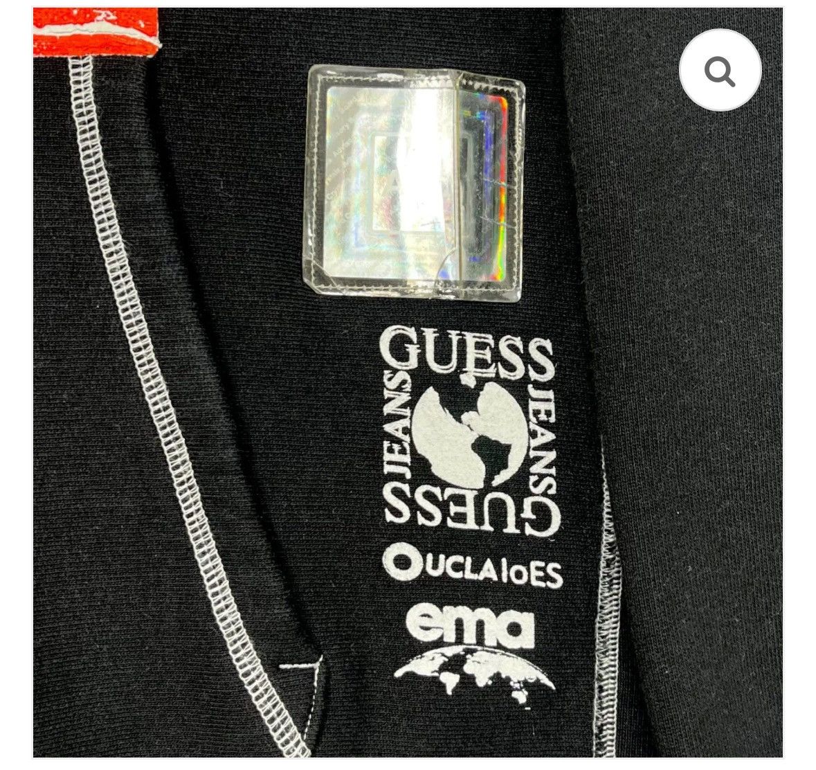 Advisory Board Crystals × Guess Abc. advisory Board Crystal x Guess Jeans black hoodie XS Size US XS / EU 42 / 0 - 3 Thumbnail