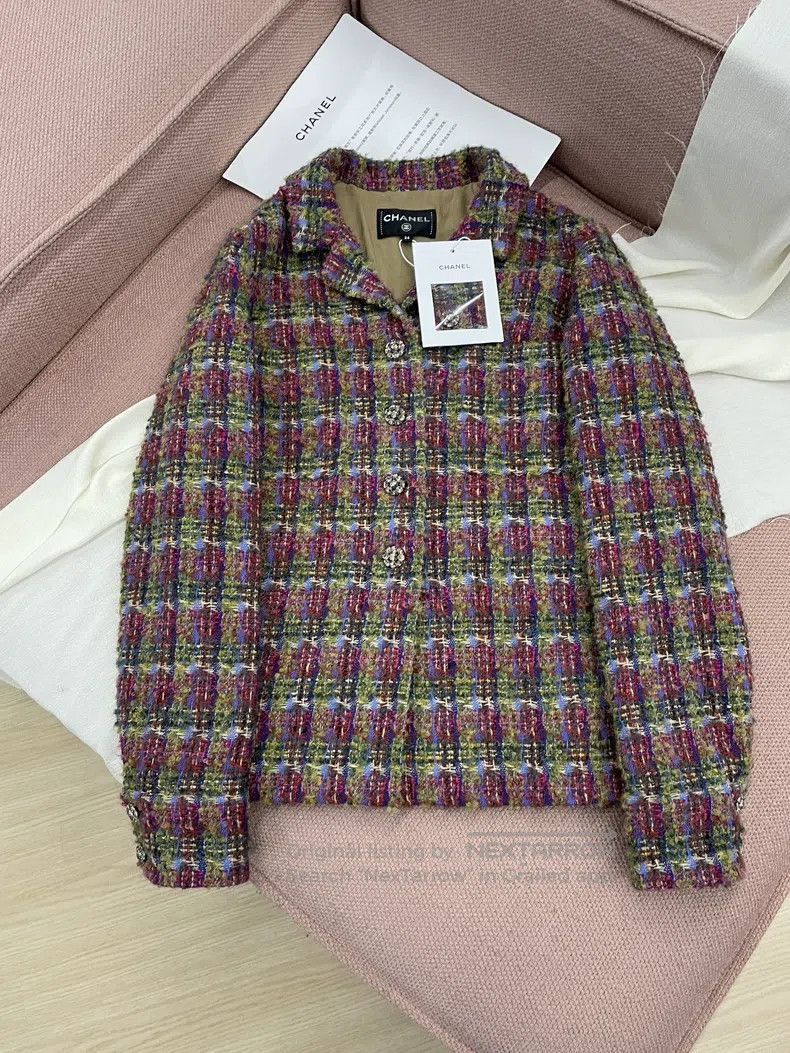Chanel Chanel Colorful tweed coat Size XXS / US 00 / IT 34 - 1 Thumbnail