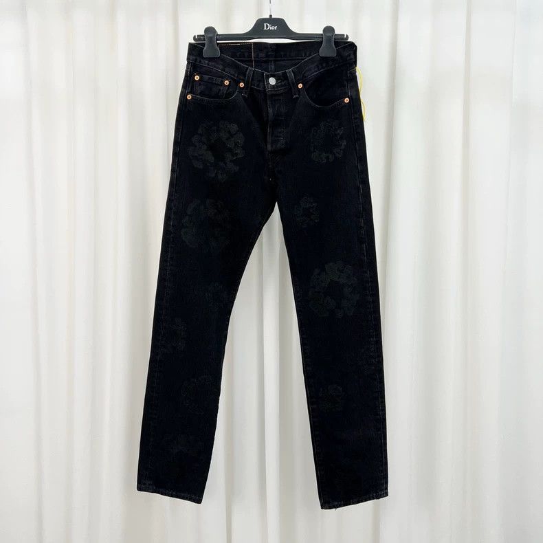 Levi's Levi's Denim Tears Collaborative Cotton Flower Print Jeans-yf Size US 30 / EU 46 - 1 Thumbnail