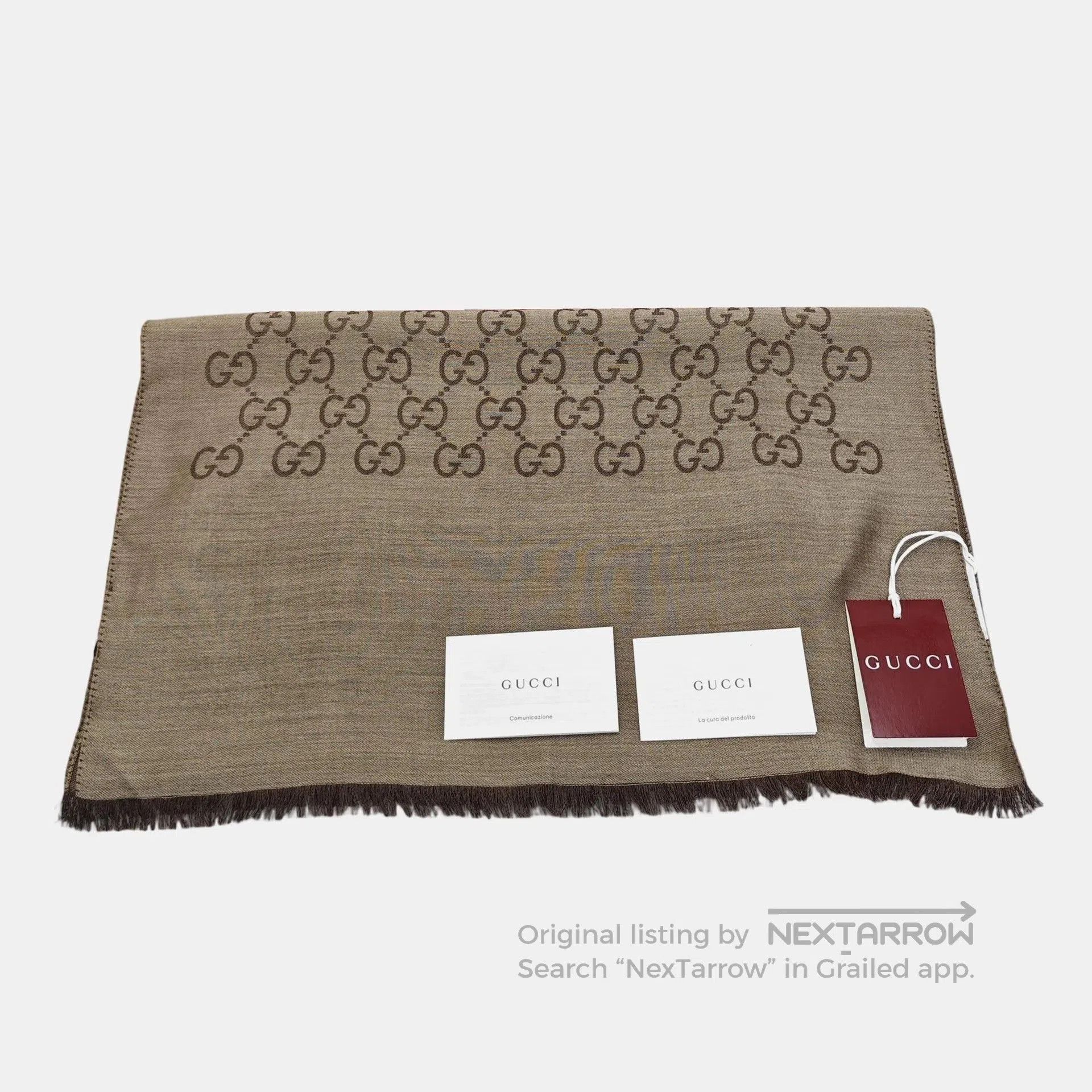 Gucci Gucci Double G Wool Scarf. Size ONE SIZE - 5 Thumbnail