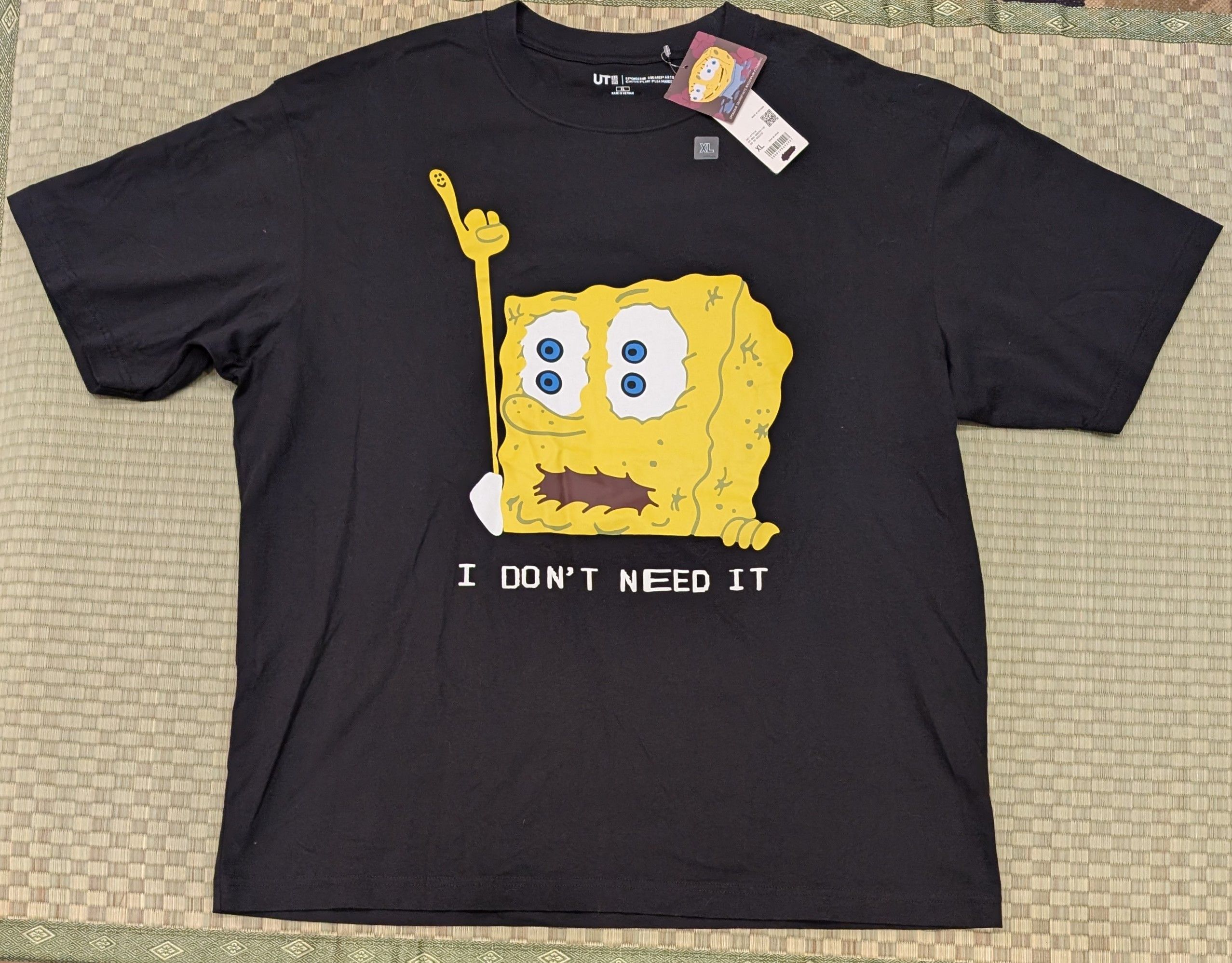 Cactus Plant Flea Market × Uniqlo NWT Uniqlo x CPFM x SpongeBob SquarePants I Need It T-shirt Size US XL / EU 56 / 4 - 1 Thumbnail