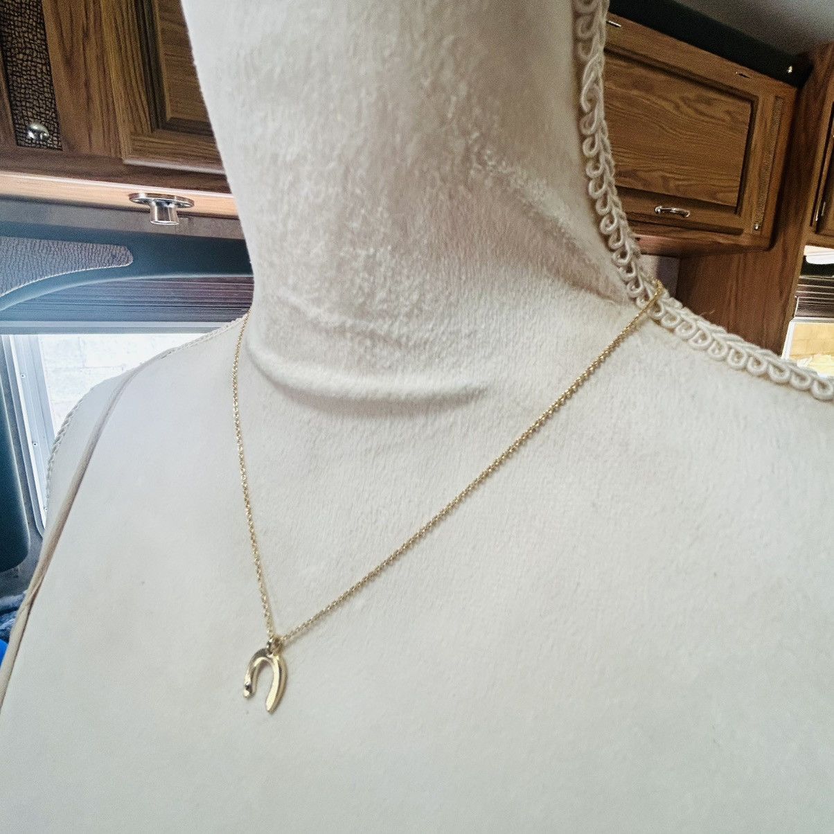 Vintage Vintage lucky horseshoe pendant on chain necklace Size ONE SIZE - 3 Thumbnail
