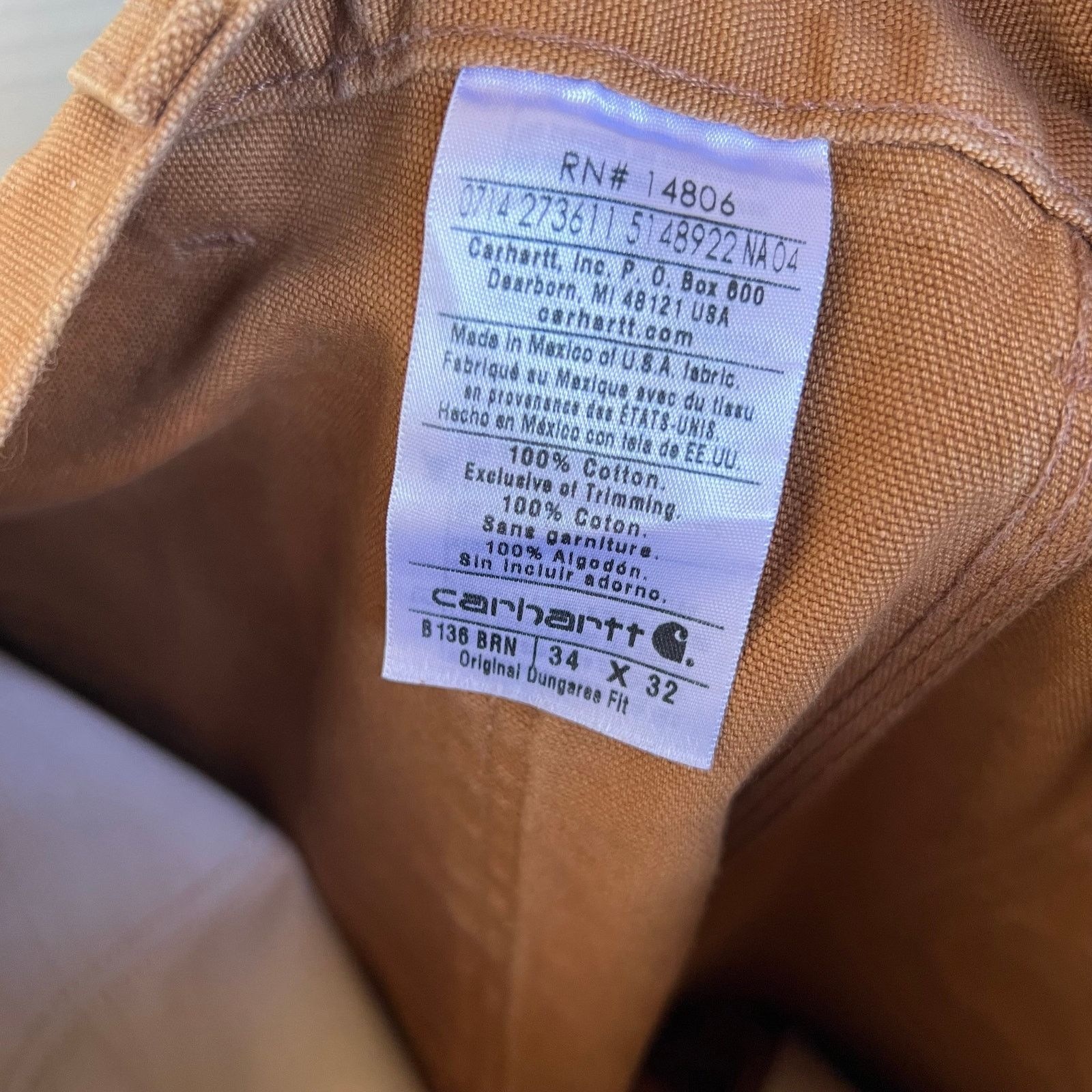 Carhartt × Vintage Carhartt brown double knee work wear carpenter pants Size US 33 - 7 Thumbnail