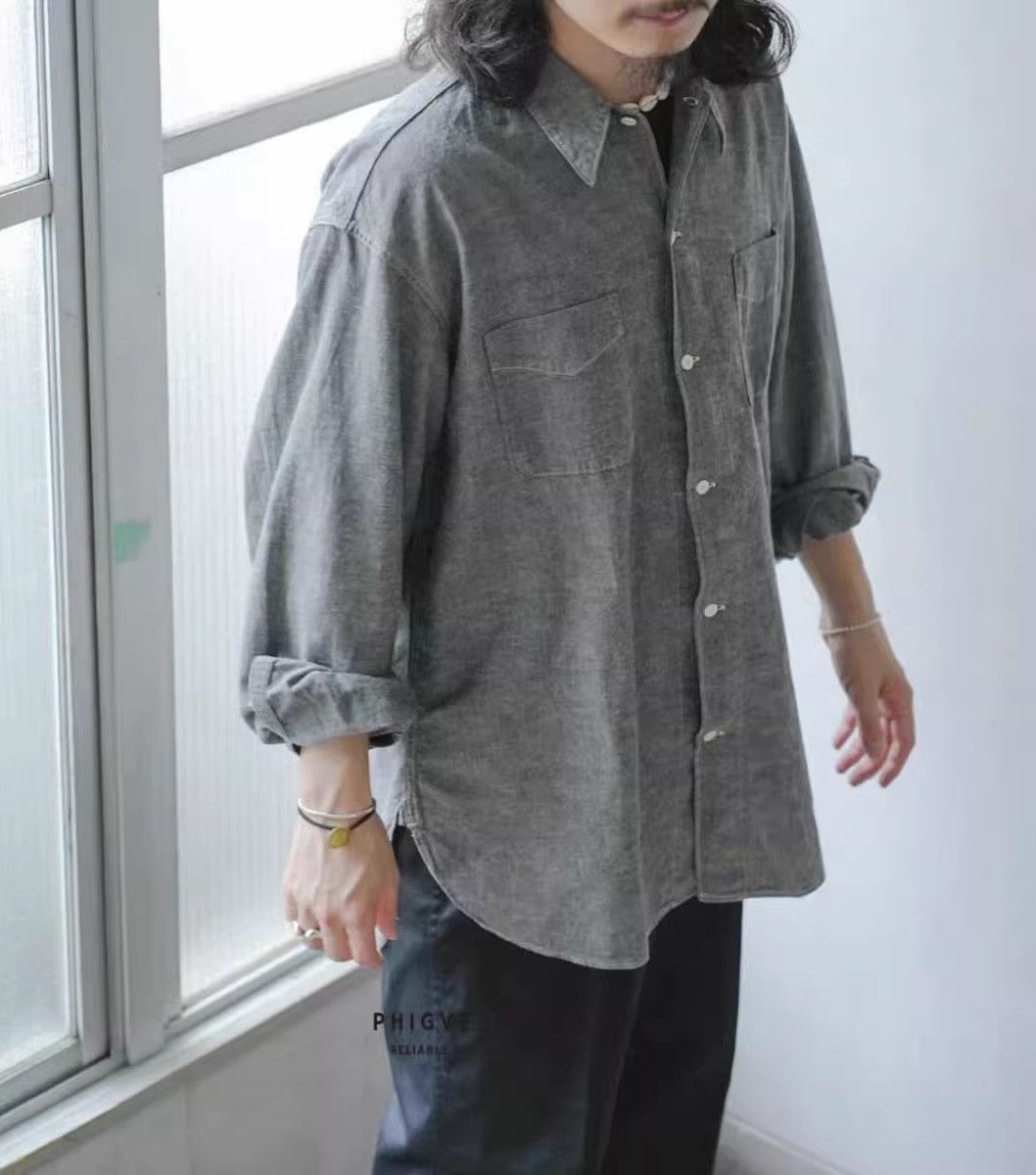 PHIGVEL MAKERS & Co. PHIGVEL MAKERS Workaday Chambray Shirt Size US L / EU 52-54 / 3 - 7 Thumbnail