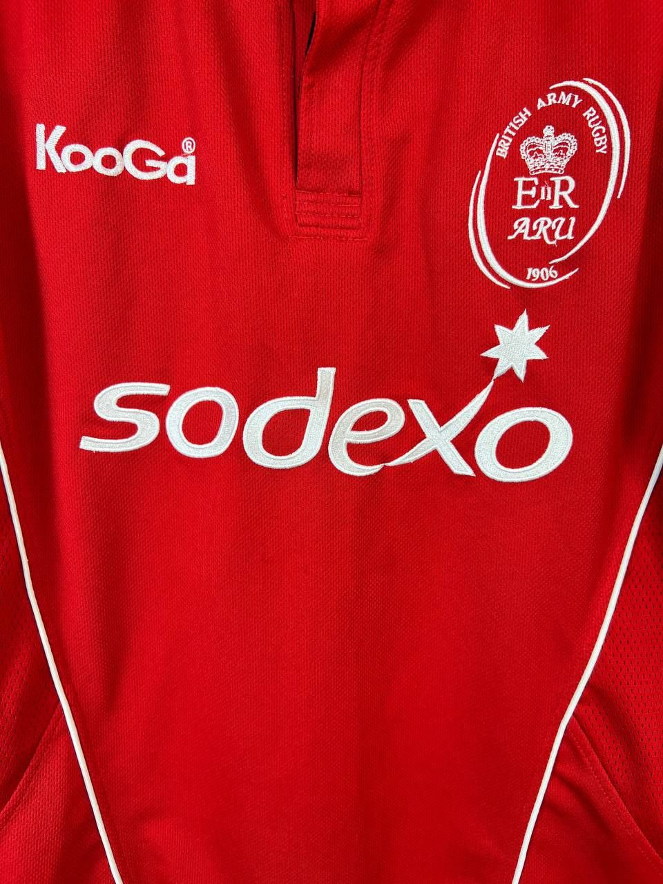 Other BRITISH ARMY RUGBY UNION SHIRT KOOGA RED SODEXO JERSEY Sz L Size US L / EU 52-54 / 3 - 2 Thumbnail