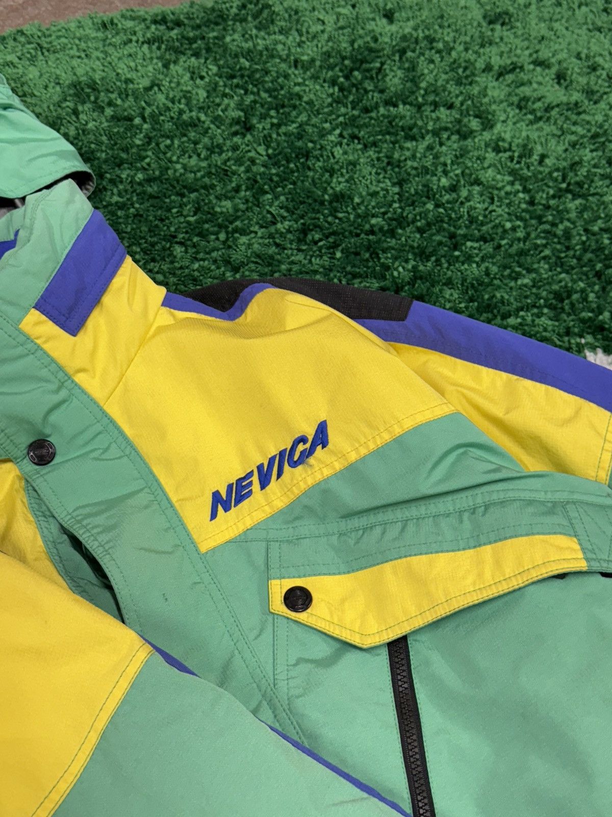 Nevica Vintage Nevica Gortex Ski Jacket Puffy Puffer Green Cargo Size US M / EU 48-50 / 2 - 6 Thumbnail