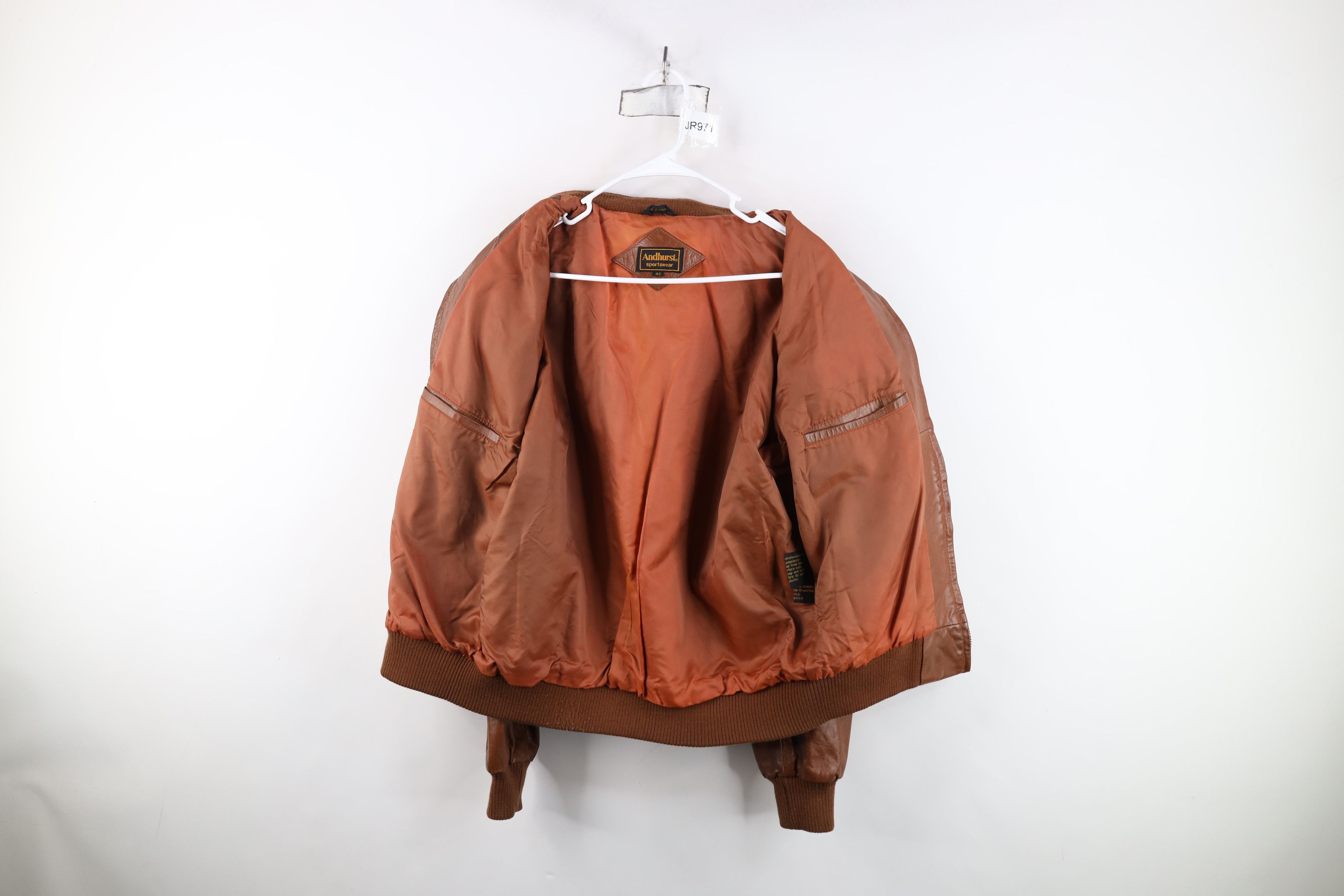 Vintage Vintage 70s 80s Streetwear Leather Cafe Racer Bomber Jacket Size US XXL / EU 58 / 5 - 13 Thumbnail
