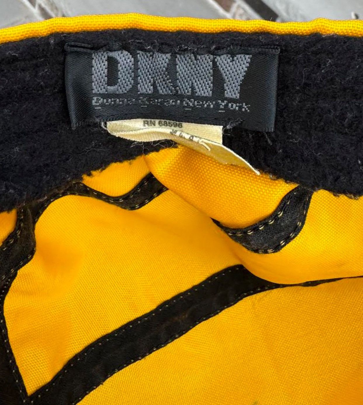 DKNY Vintage DKNY Tech Yellow Nylon Hat Size ONE SIZE - 4 Thumbnail