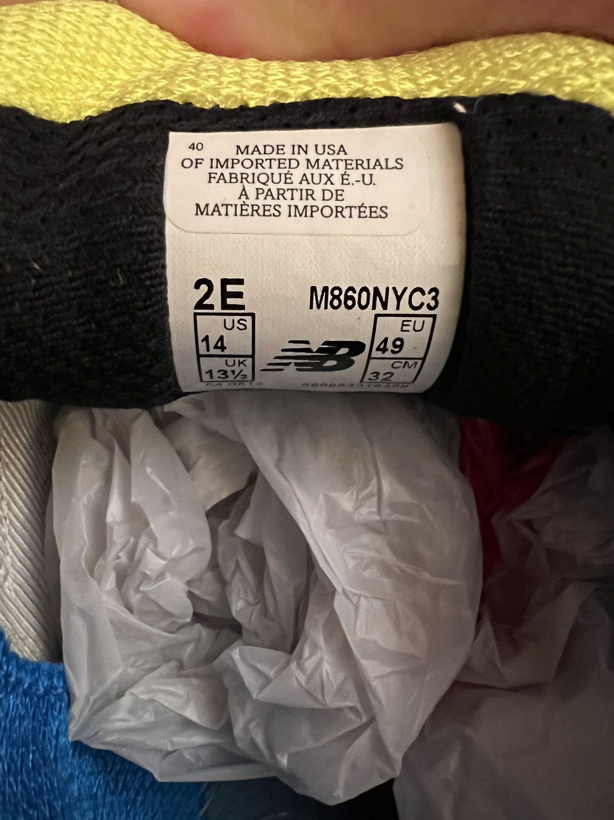 New Balance Size 14 - NYC Marathon New Balance 2012 - no insoles Size US 14 / EU 47 - 11 Thumbnail