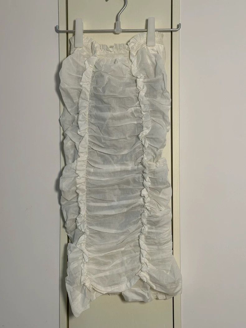 Comme des Garcons Comme des Garcons size S White folded overskirt Size 24" / US 00 / IT 34 - 2 Thumbnail