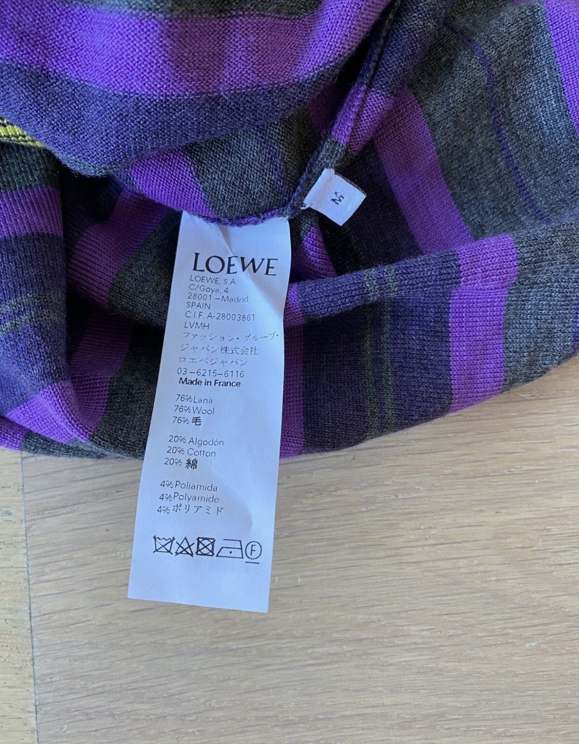 Loewe Multi colors stripes crewneck sweater Size US M / EU 48-50 / 2 - 7 Thumbnail