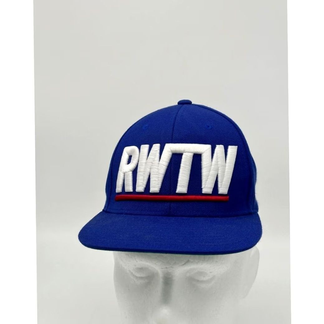 Vintage RWTW Hat Adult Adjustable Blue Embroidered Logo Snapback Baseball Cap Mens NEW Size ONE SIZE - 3 Thumbnail