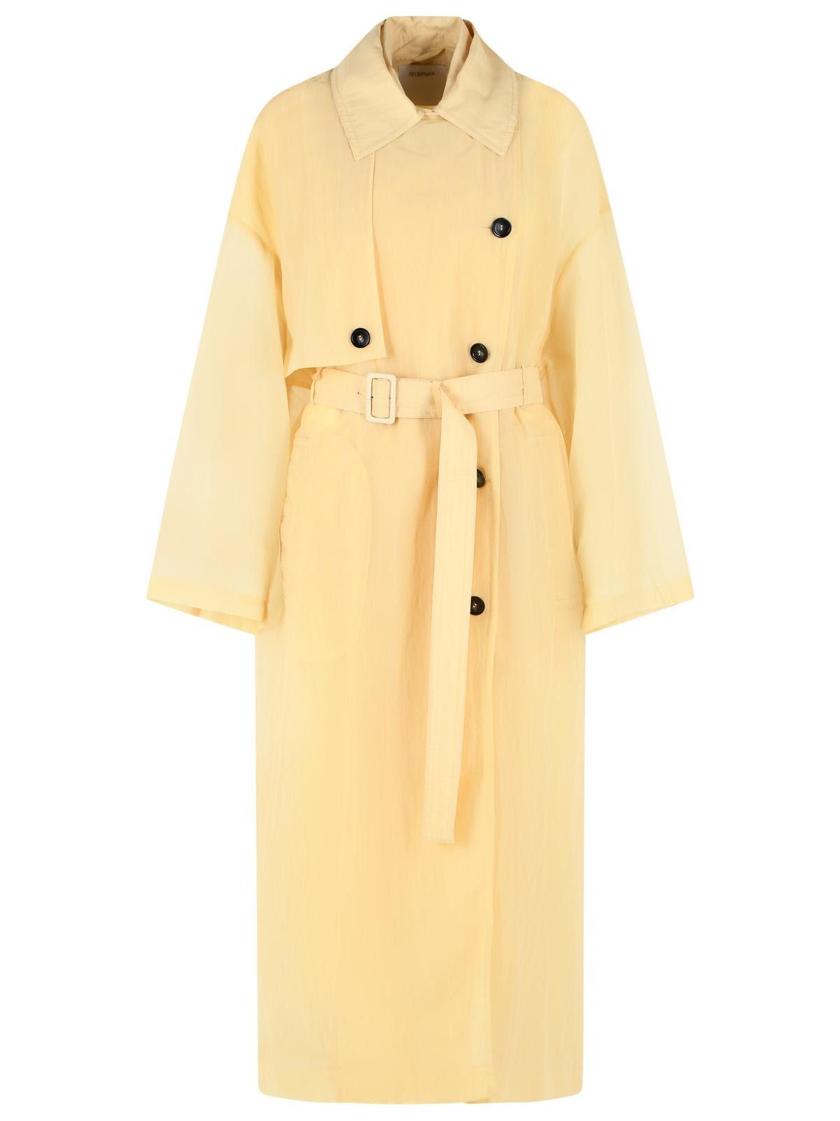 Sportmax SPORTMAX Two-Piece 'Fata' Trench Coat In Vanilla Technical Fabric Size XS / US 0-2 / IT 36-38 - 1 Thumbnail