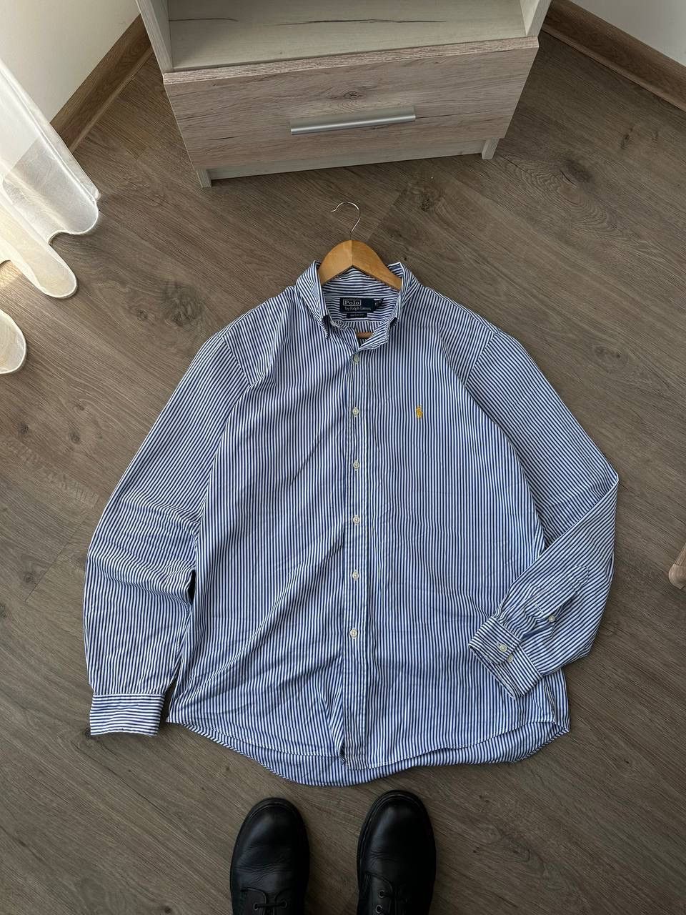 Polo Ralph Lauren × Vintage Vintage Polo Ralph Lauren Blue Mens Shirt Size US L / EU 52-54 / 3 - 10 Thumbnail