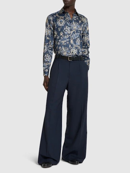 Etro o1lsvrm0425 Shirt in Navy Size US L / EU 52-54 / 3 - 2 Thumbnail