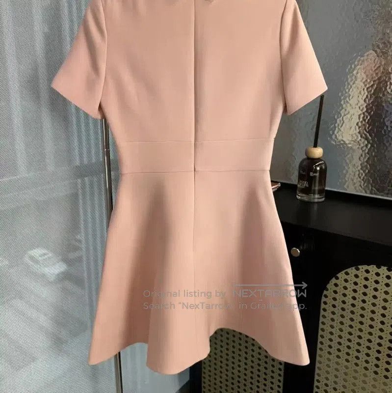 Dior Dior Pink Wool Dress with Lace Collar . Size M / US 6-8 / IT 42-44 - 2 Thumbnail