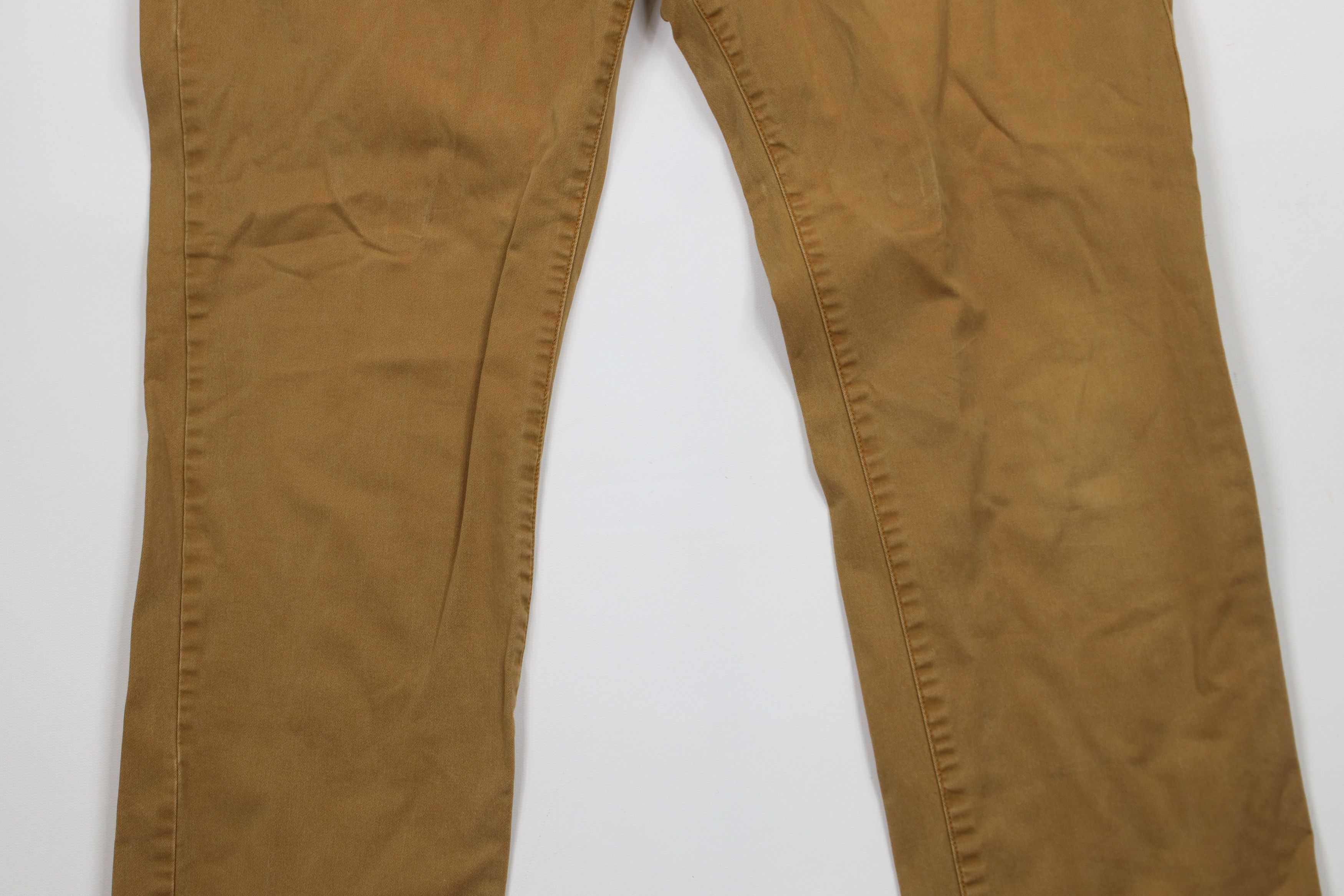 Bonobos × Vintage Bonobos Faded Stretch Slim Fit Chino Pants Trousers Brown Size US 35 - 3 Thumbnail