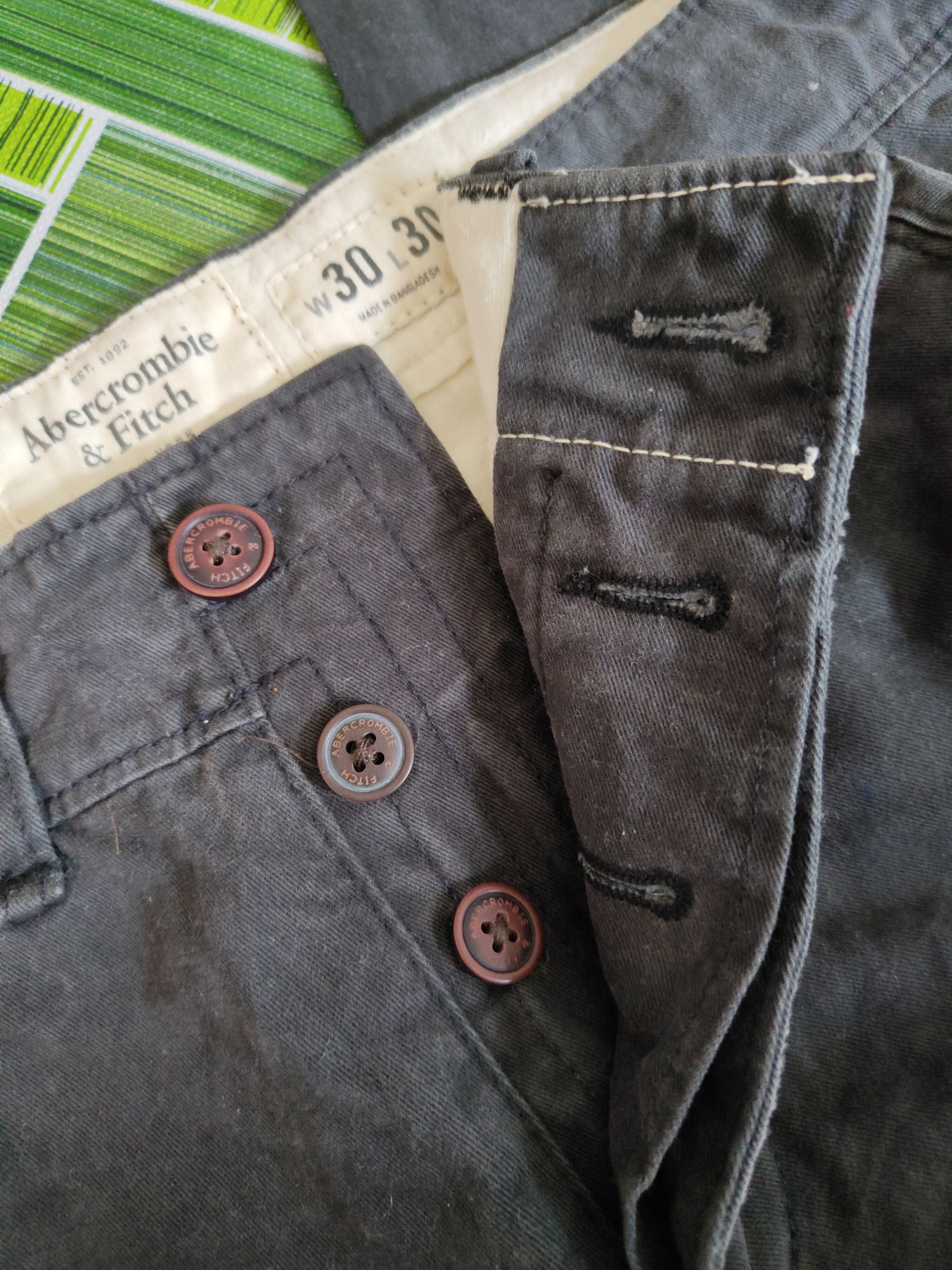 Abercrombie & Fitch Abercrombie&Fitch Black Multipocket Casual Pants #S1500 Size US 30 / EU 46 - 13 Thumbnail