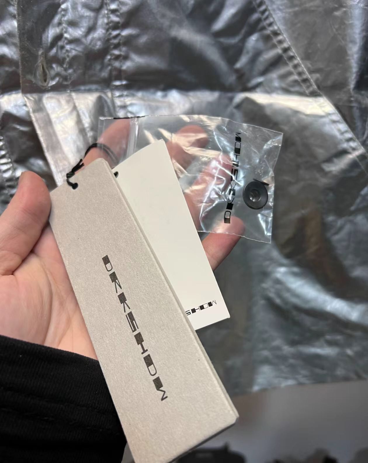 Rick Owens Rick Owens Double Line Drkshdw 19ss Metallic Silver Shirt 24 Size US S / EU 44-46 / 1 - 6 Thumbnail