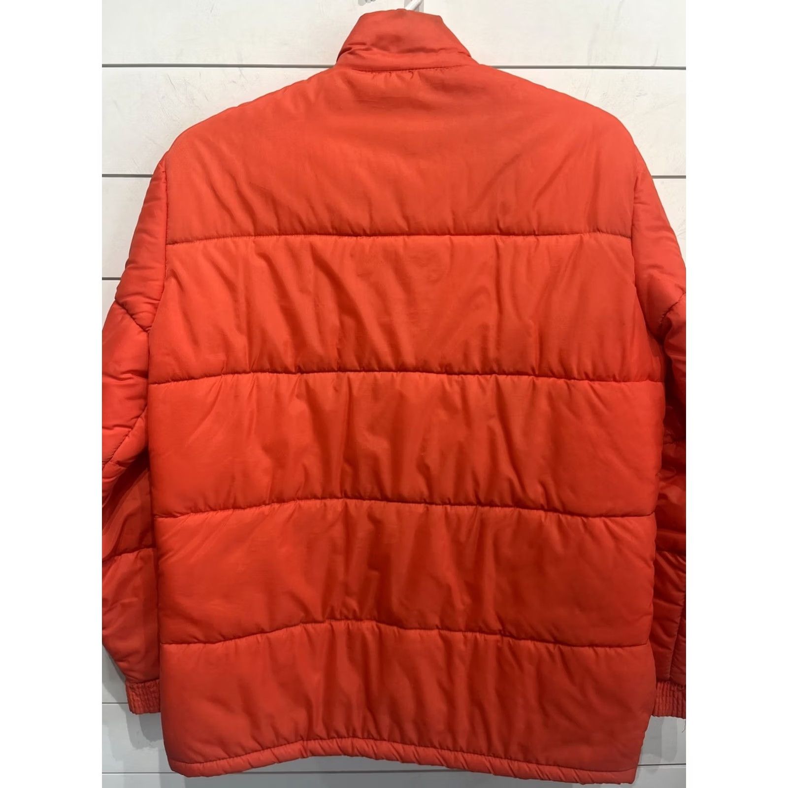 JCPenney VINTAGE Stihl Orange Puffer Vest Jacket Mens Large Nylon Shell Winter Coat Shifted to JC Penney Brand 90s Vintage Mens Large Orange Puffer Vest Jacket Size US L / EU 52-54 / 3 - 5 Thumbnail