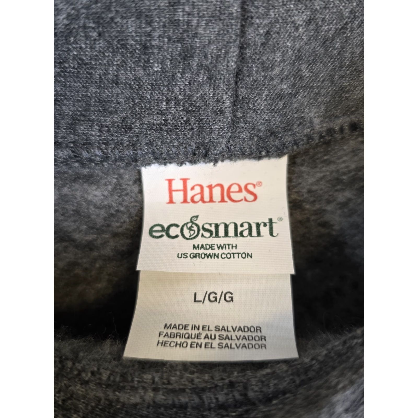 Hanes Hanes EcoSmart Hoodie - Mid weight Pullover Sweatshirt - Gray - Size L - Men - Hoodie Size US L / EU 52-54 / 3 - 6 Thumbnail