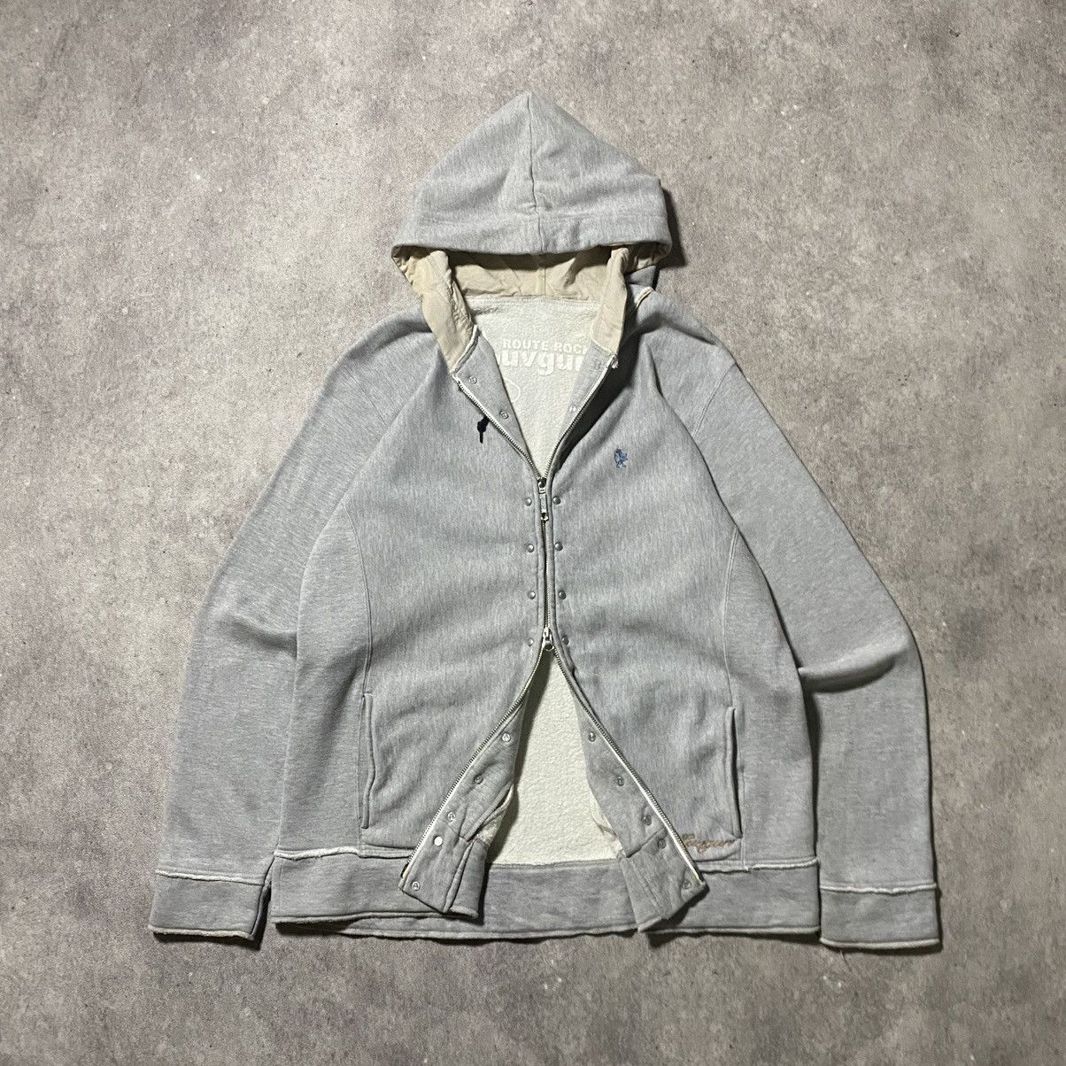 If Six Was Nine Japanese Luvgun Studded Double Zip Hoodie Size US L / EU 52-54 / 3 - 2 Thumbnail