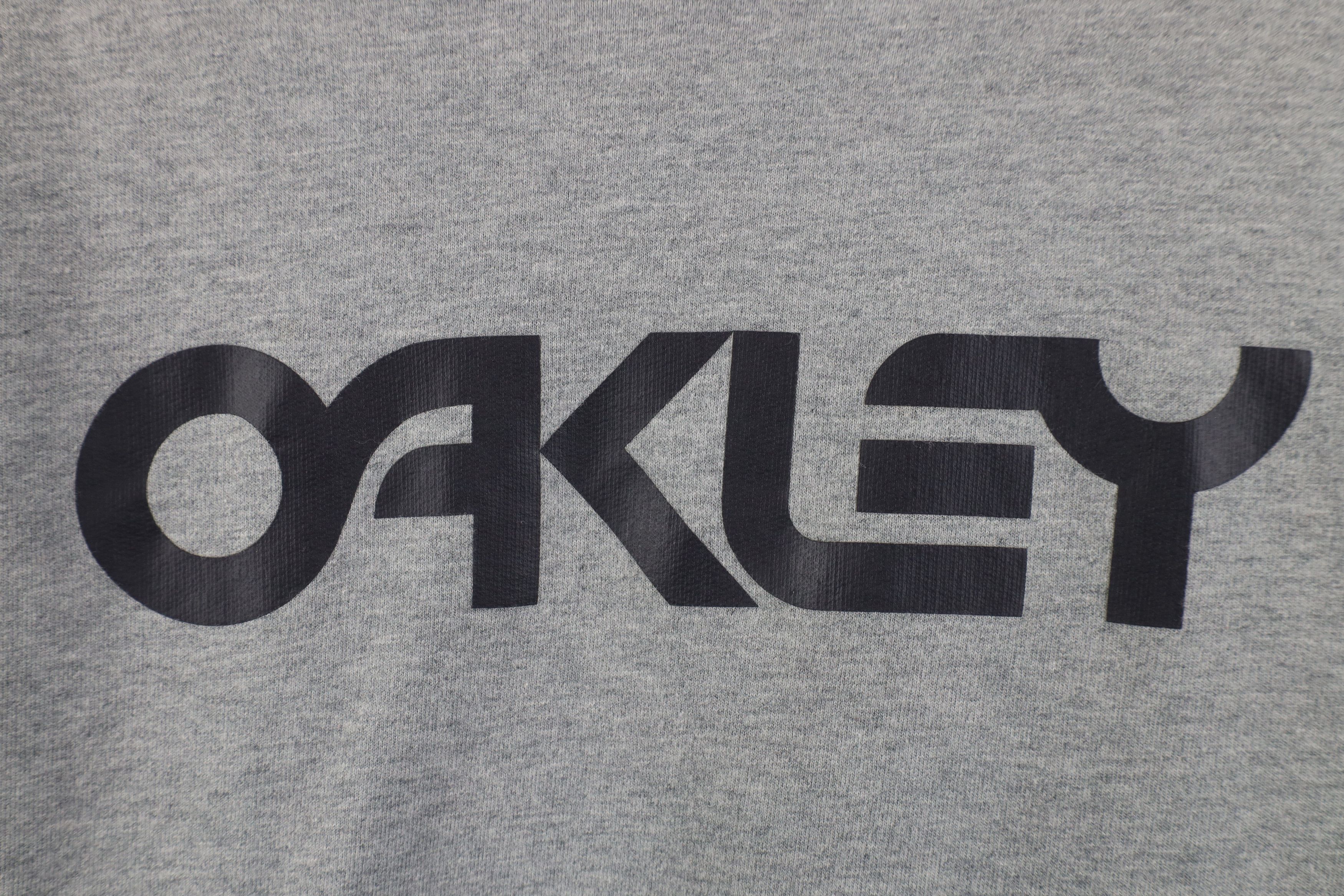 Oakley Vintage Y2K Oakley Spell Out Hoodie Sweatshirt Heather Gray Size US L / EU 52-54 / 3 - 4 Thumbnail