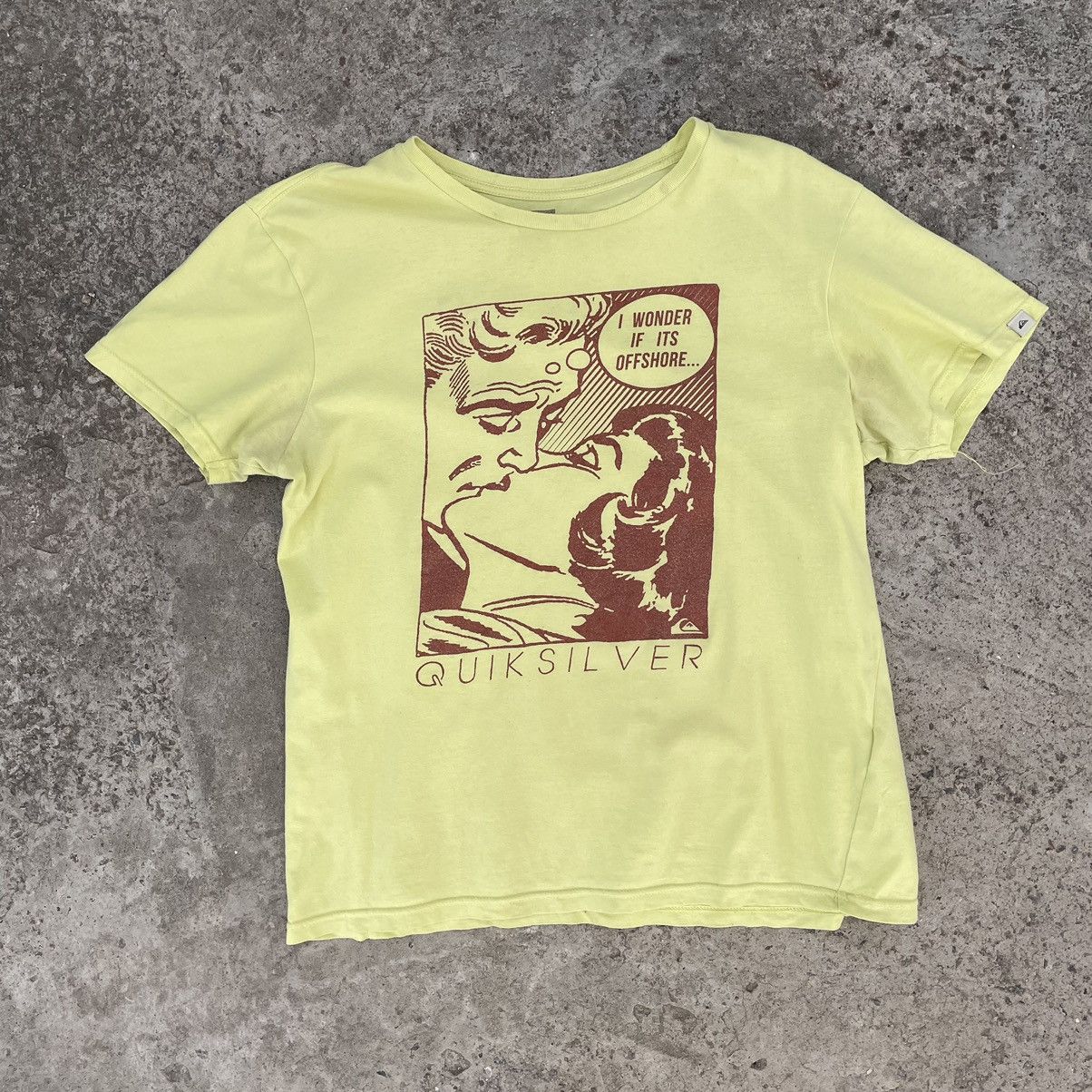 Quiksilver × Vintage Vintage Quicksilver T-shirts Logo Y2K Surf Brand 90s USA Size US L / EU 52-54 / 3 - 1 Thumbnail