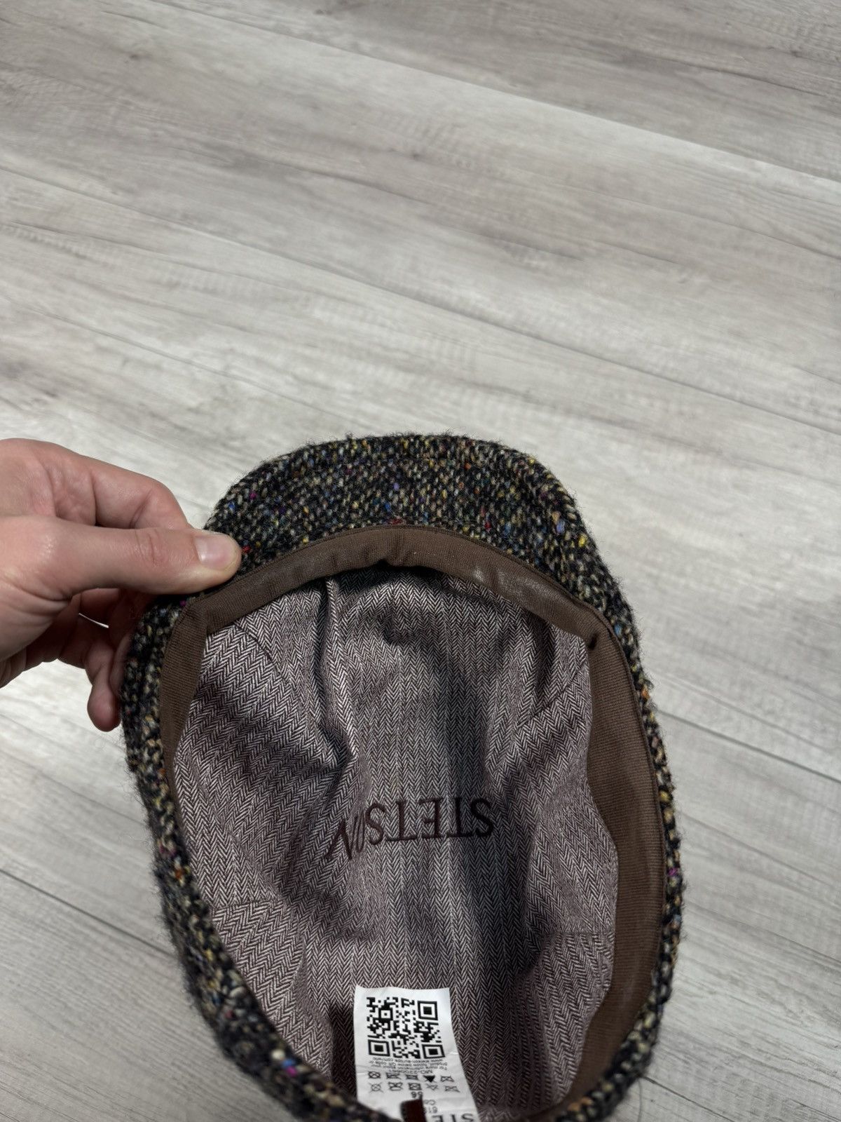 Stetson Stetson Tweed Wool Flat Cap Made In Germany Small Head Size ONE SIZE - 4 Thumbnail