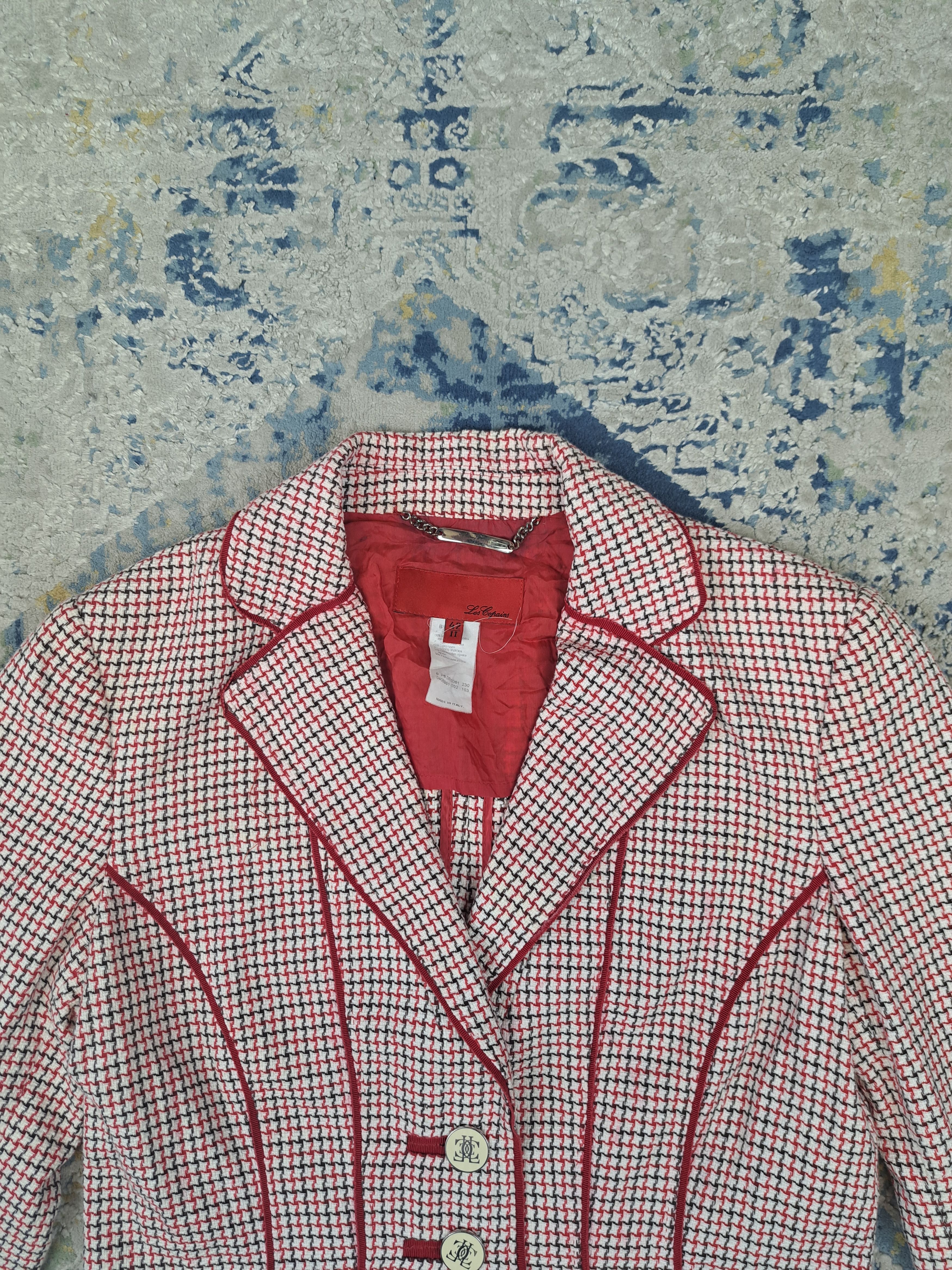 Les Copains Les Copains Avant Garde Japanese Style Houndstooth Blazer Size M / US 6-8 / IT 42-44 - 2 Thumbnail