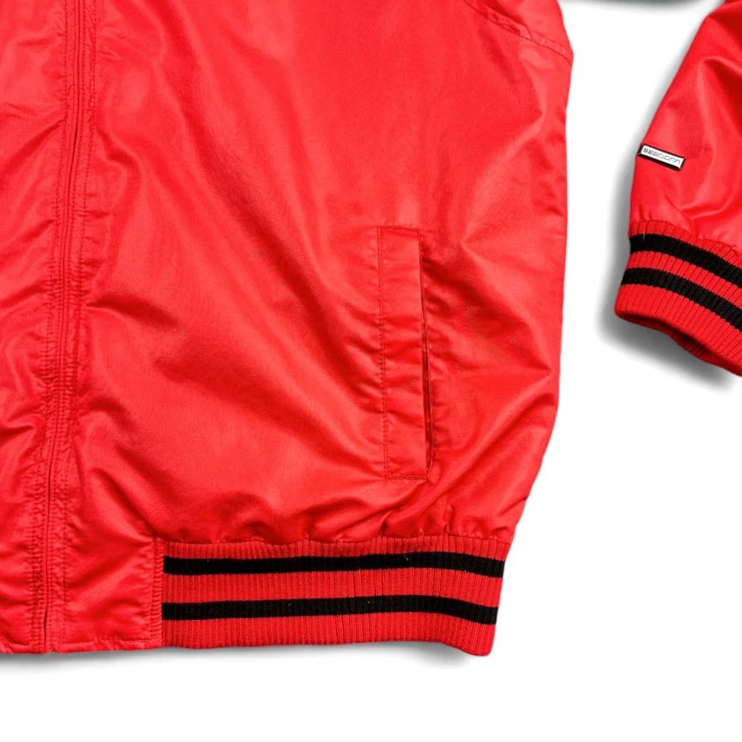 Sean John Sean John Jacket Adult 2XL Red Satin Track Bomber Striped Trim Logo Embroidered 90s Hip Hop Vintage: No Size US XXL / EU 58 / 5 - 7 Thumbnail