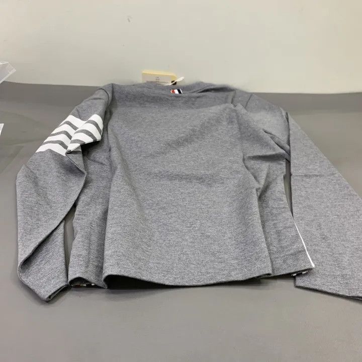 Thom Browne Thom Browne Kids Long Sleeve Striped T-Shirt -2507 Size US L / EU 52-54 / 3 - 5 Thumbnail
