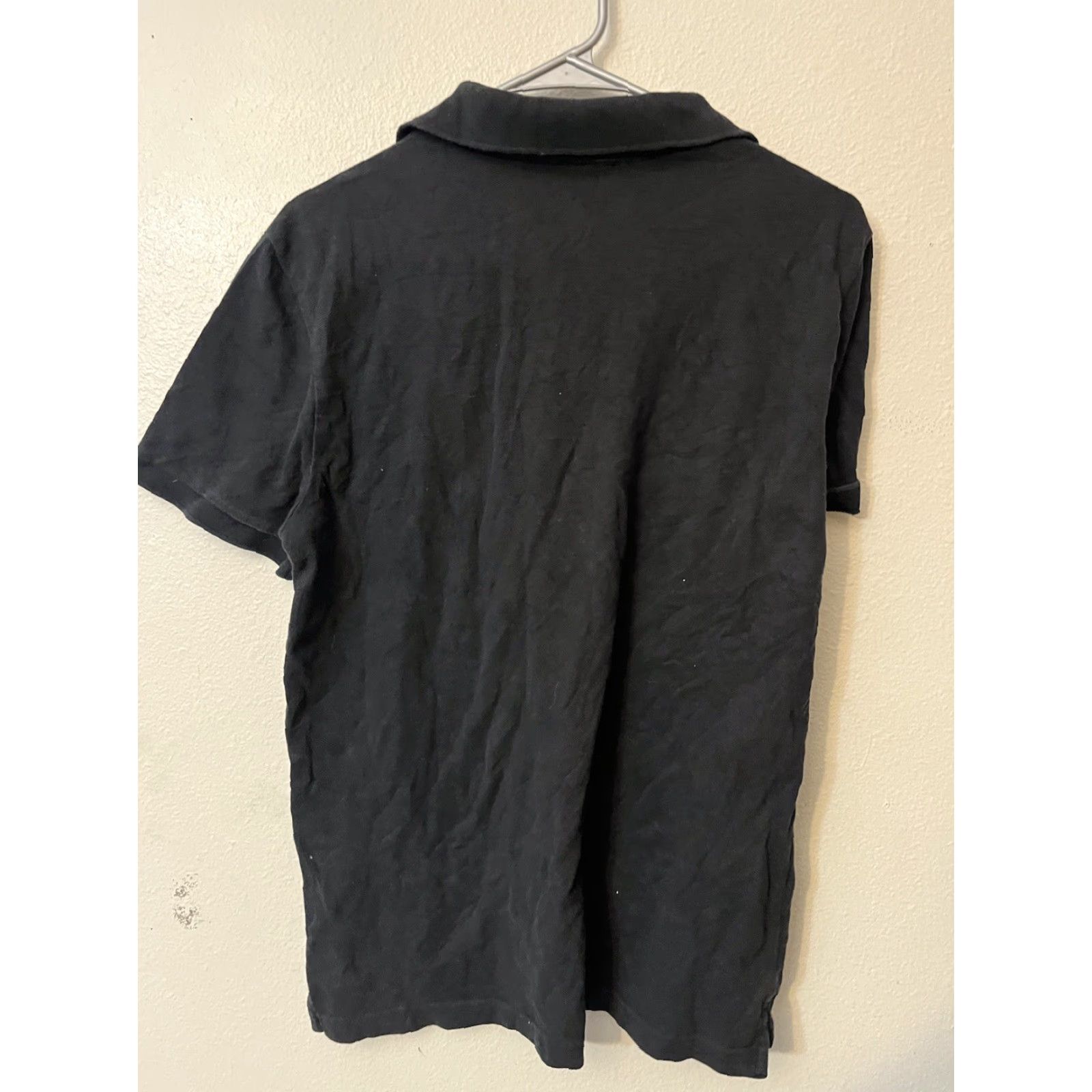Old Navy Old Navy Polo Shirt Men's Black Solid Size M Classic Fit Shirt Size US M / EU 48-50 / 2 - 2 Thumbnail
