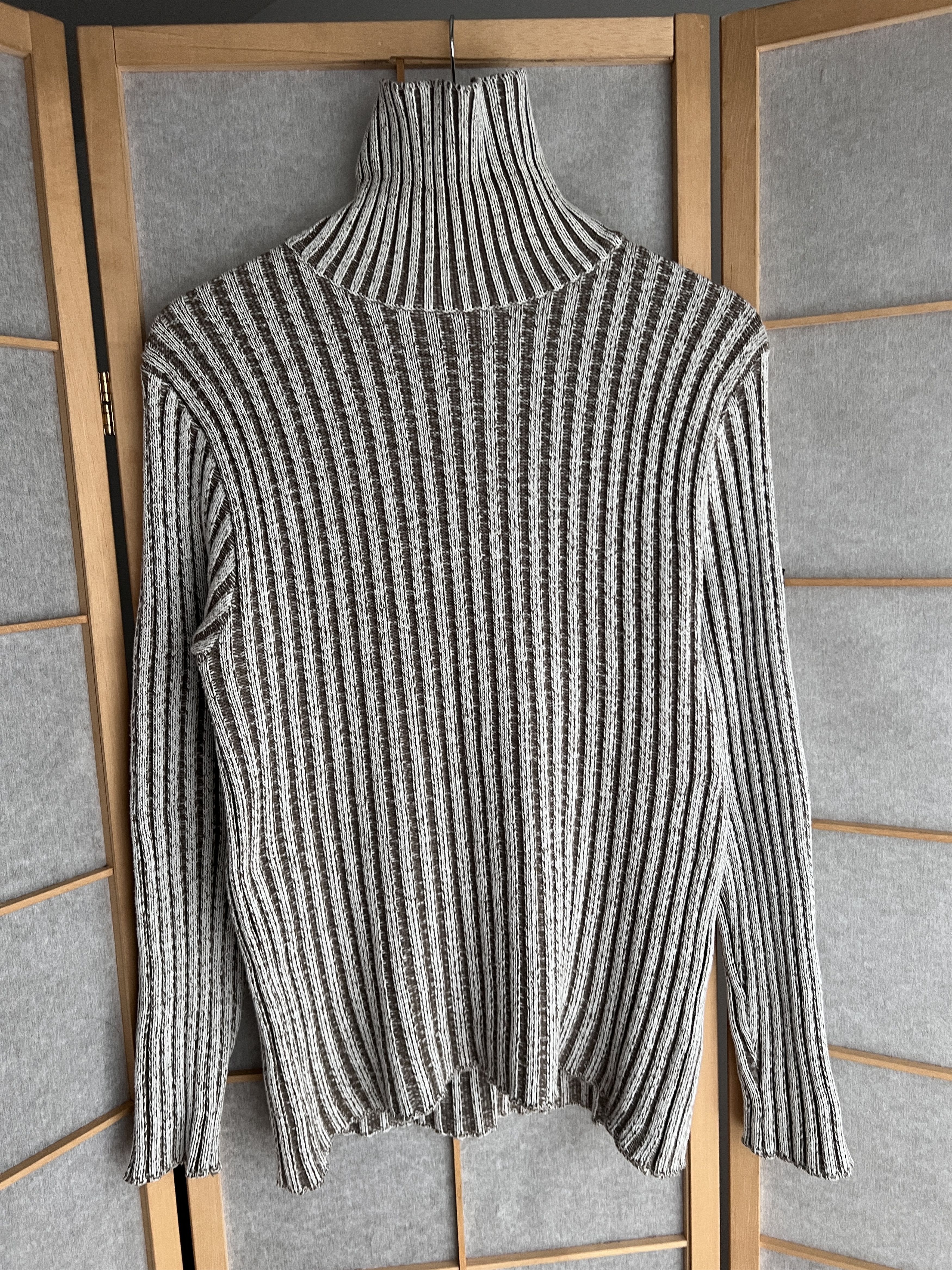 Diesel VTG 90s y2k opium japanese ribbed knit turtleneck sweater Size US M / EU 48-50 / 2 - 10 Thumbnail