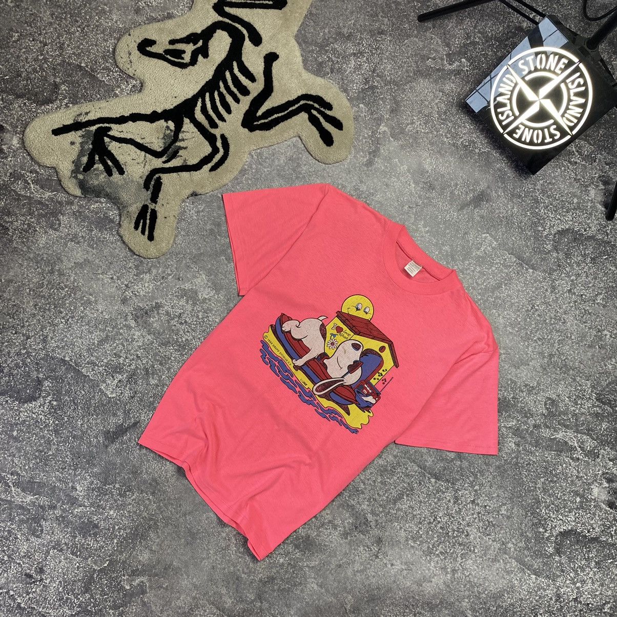 Disney Vintage Disney Snoopy 1989 Big logo rare cartoon tee Size US M / EU 48-50 / 2 - 2 Thumbnail