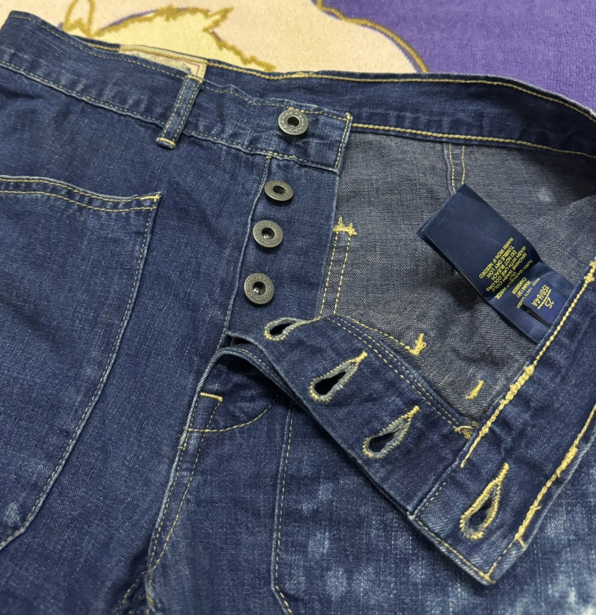 Polo Ralph Lauren POLO RALPH LAUREN Soft Denim Pant Rare Design Unisex Size US 30 / EU 46 - 6 Thumbnail