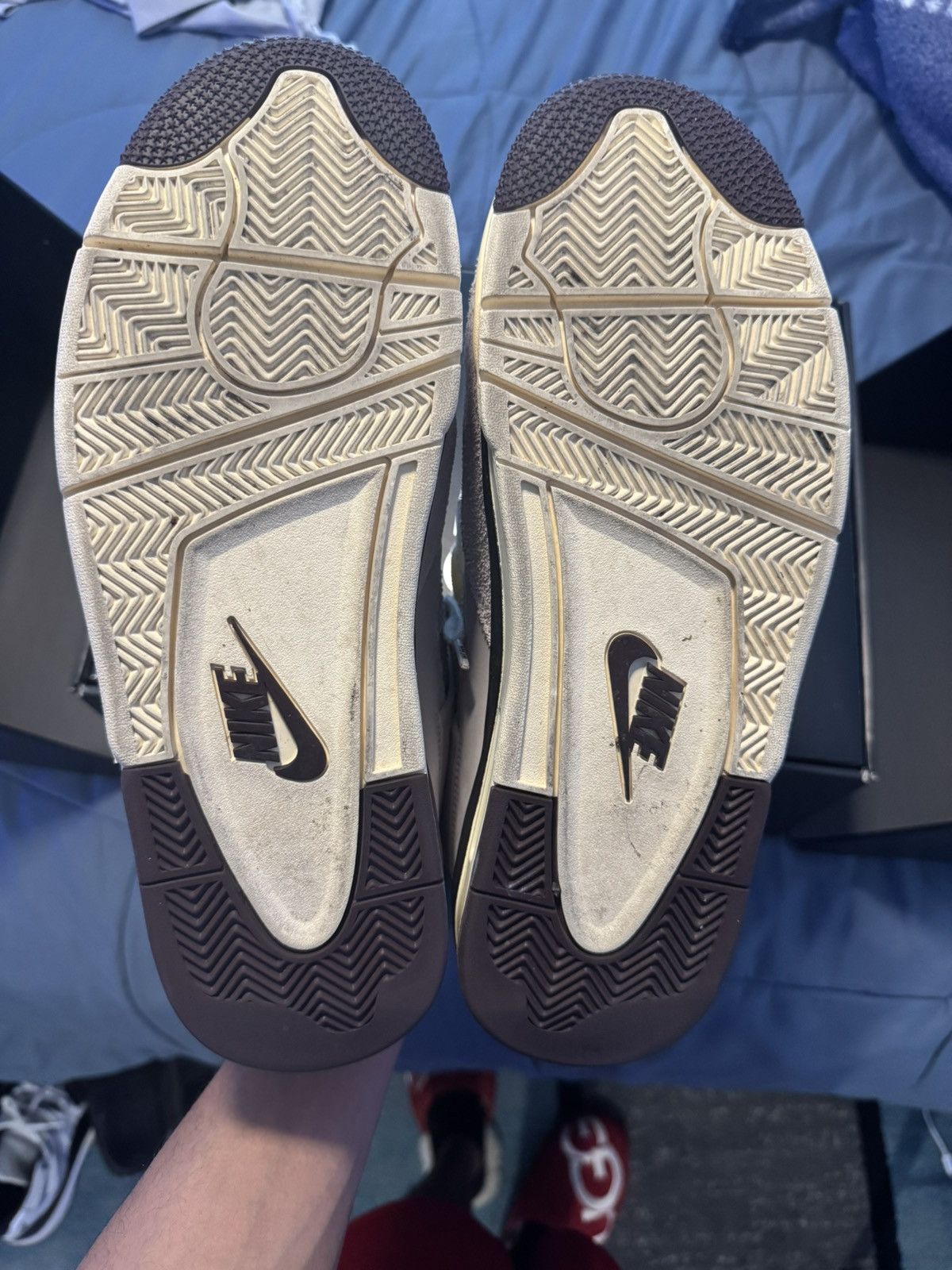 Jordan Brand × Nike Jordan 4 x A Ma Maniere Fossil Stone Size US 11.5 / EU 44-45 - 6 Thumbnail