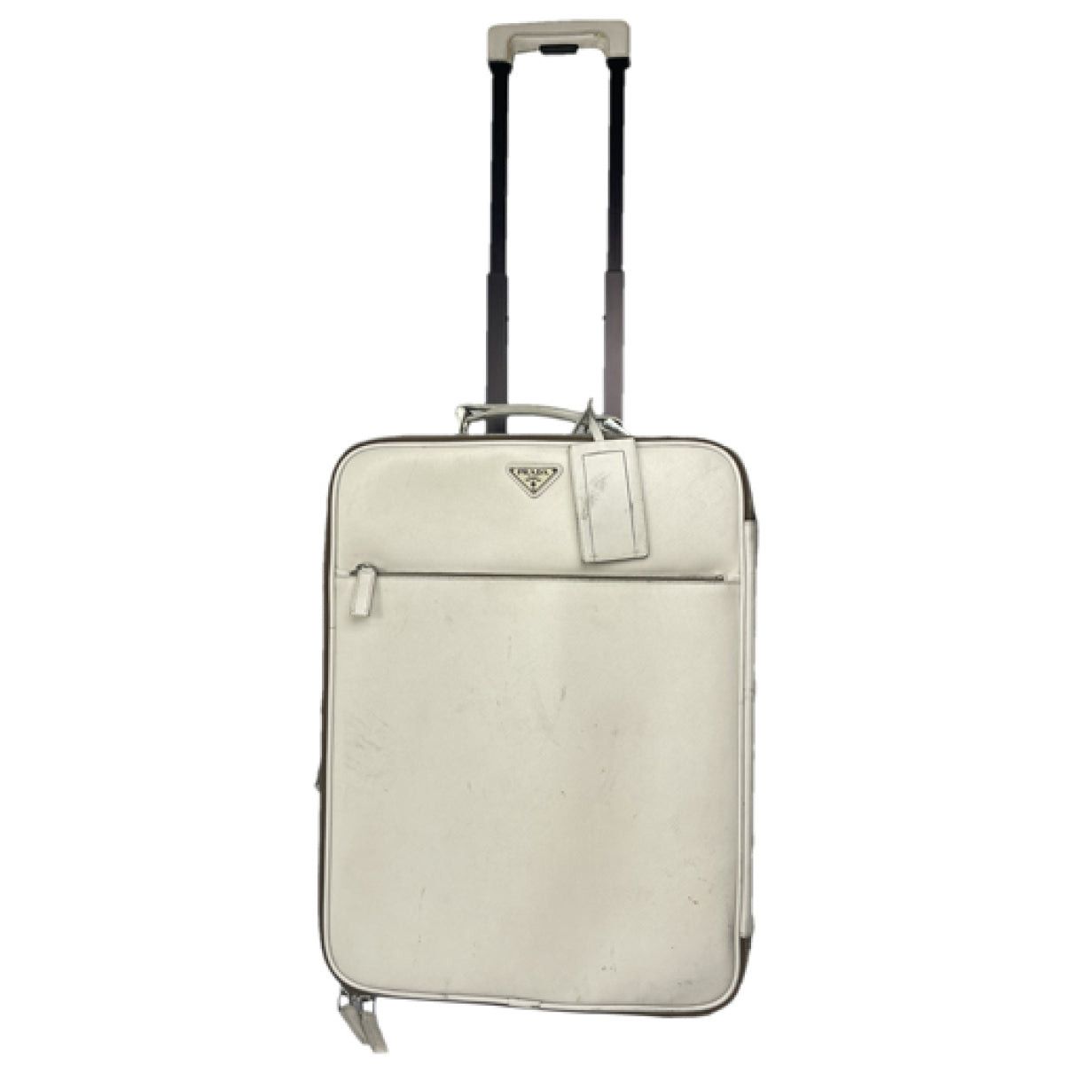 Prada White Leather Travel Bag Size ONE SIZE - 1 Thumbnail