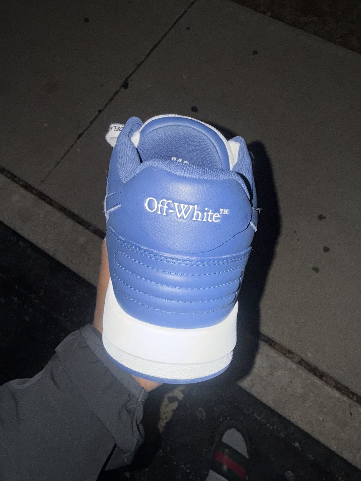 Off-White Off-White Out of Office Dark Blue White Size US 10 / EU 43 - 4 Thumbnail
