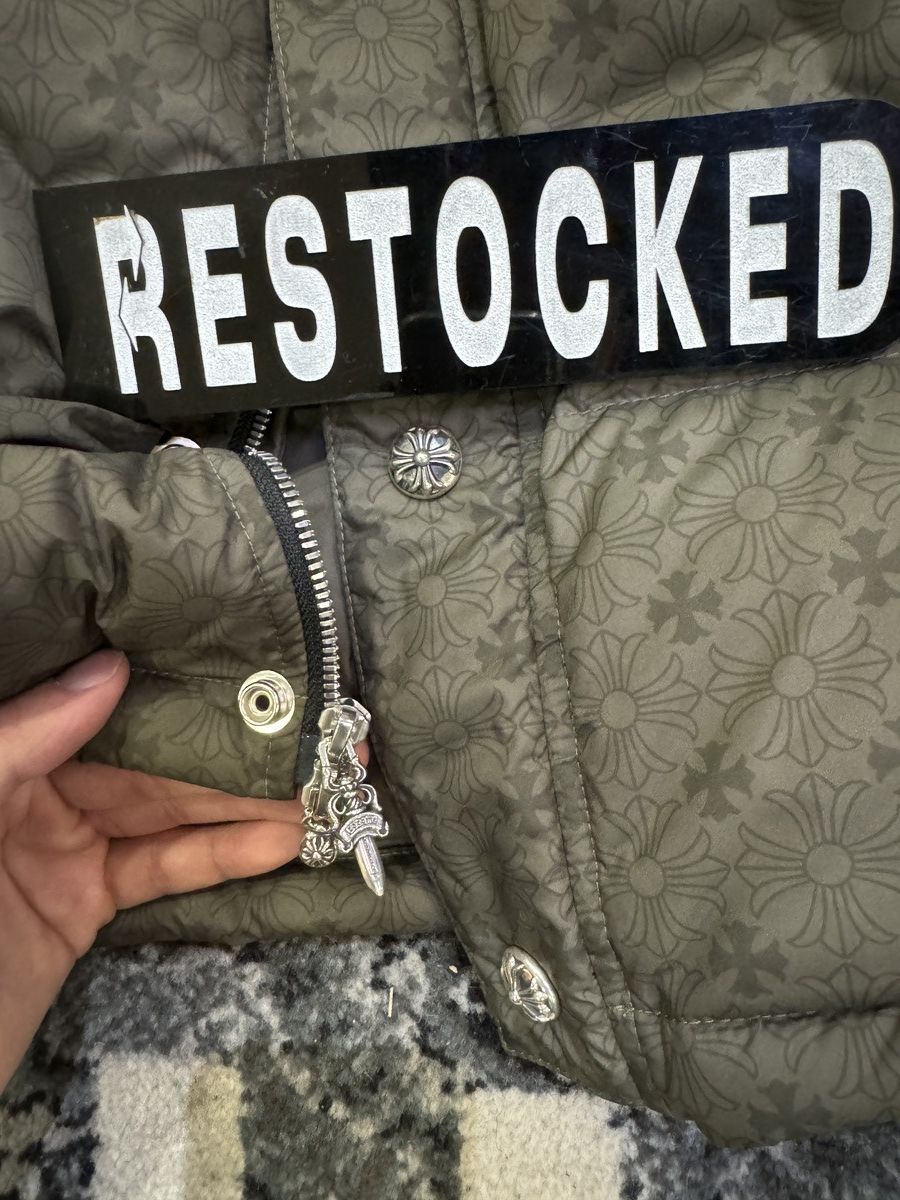Chrome Hearts NEW Chrome Hearts Monogram Down Jacket Olive Green Size US L / EU 52-54 / 3 - 3 Thumbnail