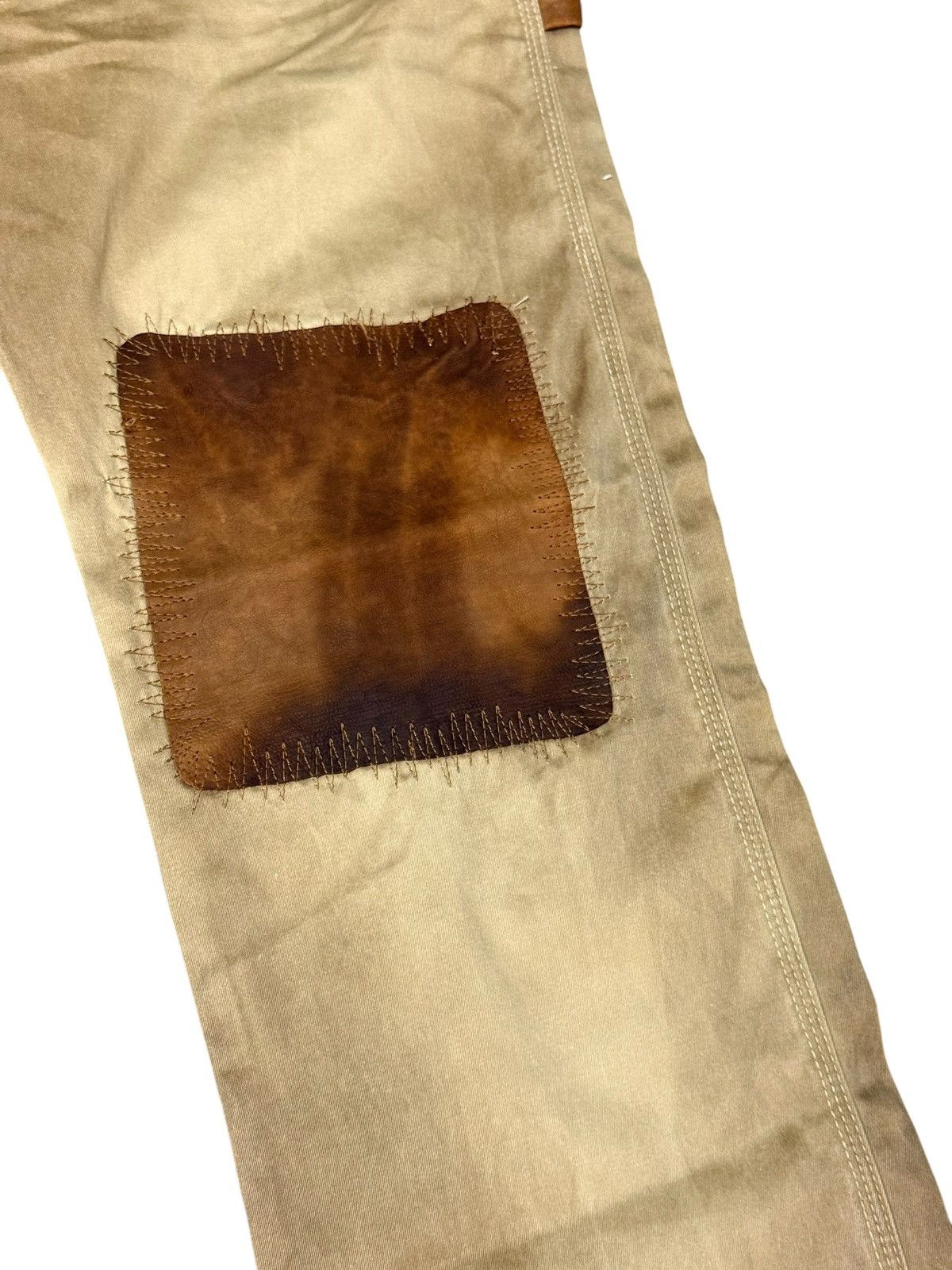 Isamu Katayama Backlash Carpenter Pant Isamu Katayama Leather Patchwork 3🟦2 Size US 31 - 4 Thumbnail