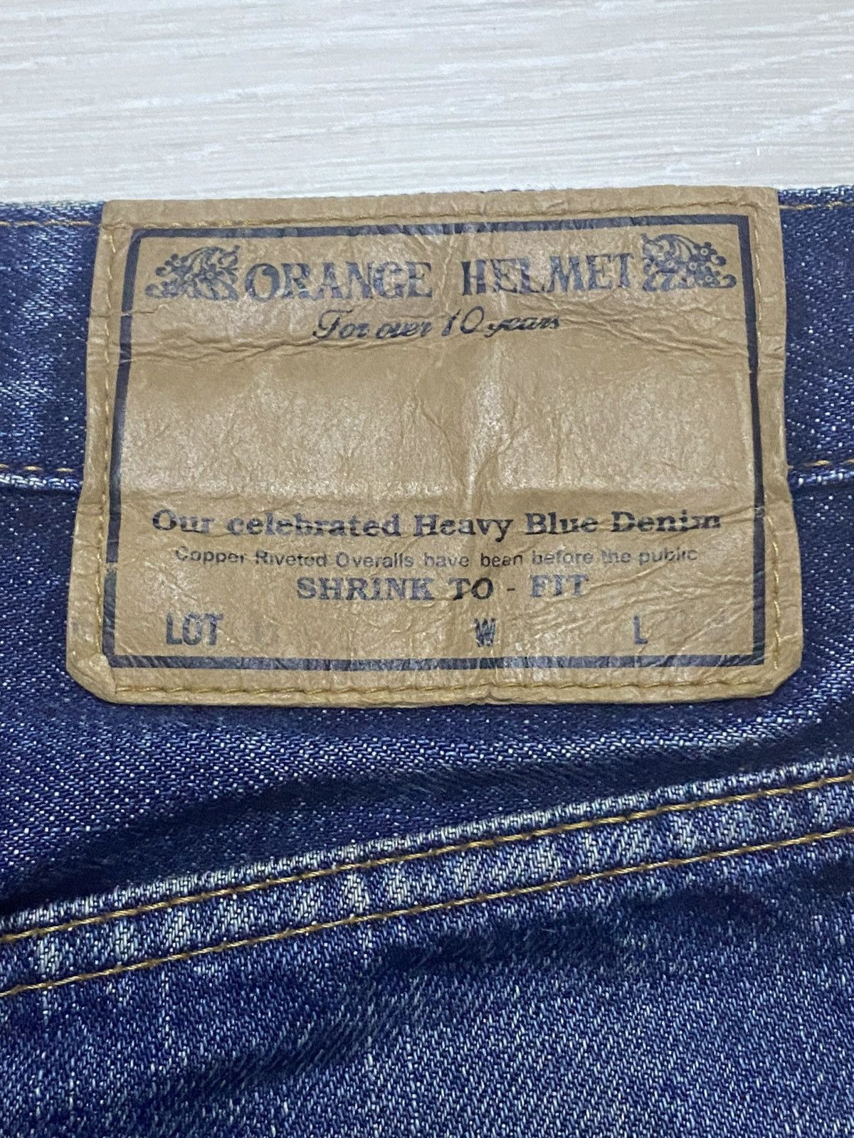 Japanese Brand Vintage Orange Helmet Dic Union Made Selvedge Jeans Size US 26 / EU 42 - 18 Thumbnail
