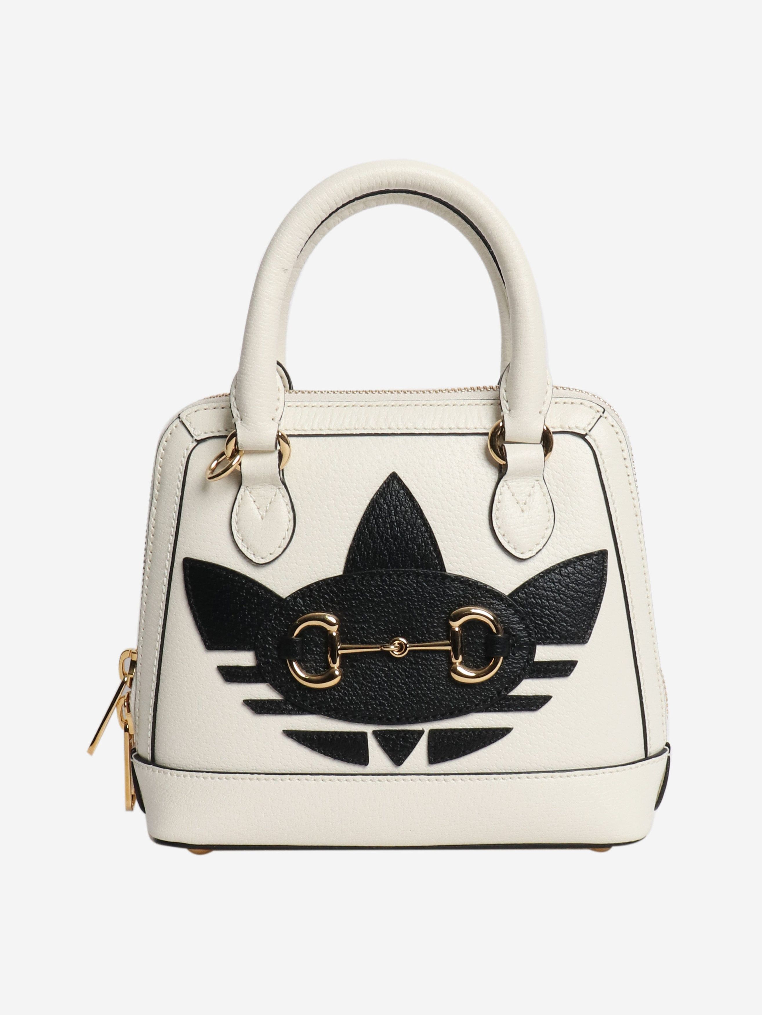 Gucci Black and white Horsebit 1955 shoulder bag Size ONE SIZE - 1 Thumbnail