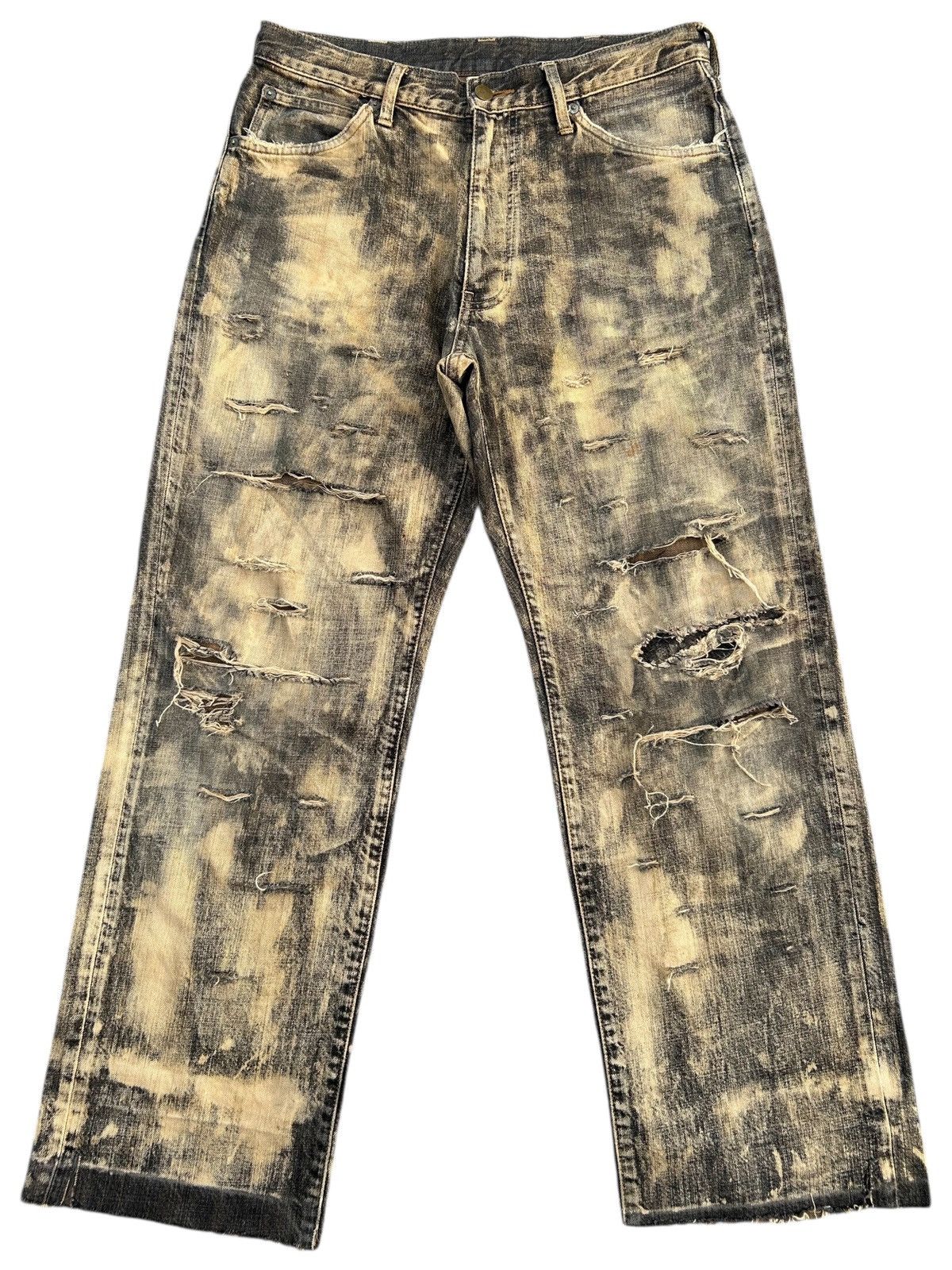 Kapital Thrashed Vintage Wrangler Rusty Denim Jeans Size US 32 / EU 48 - 1 Thumbnail