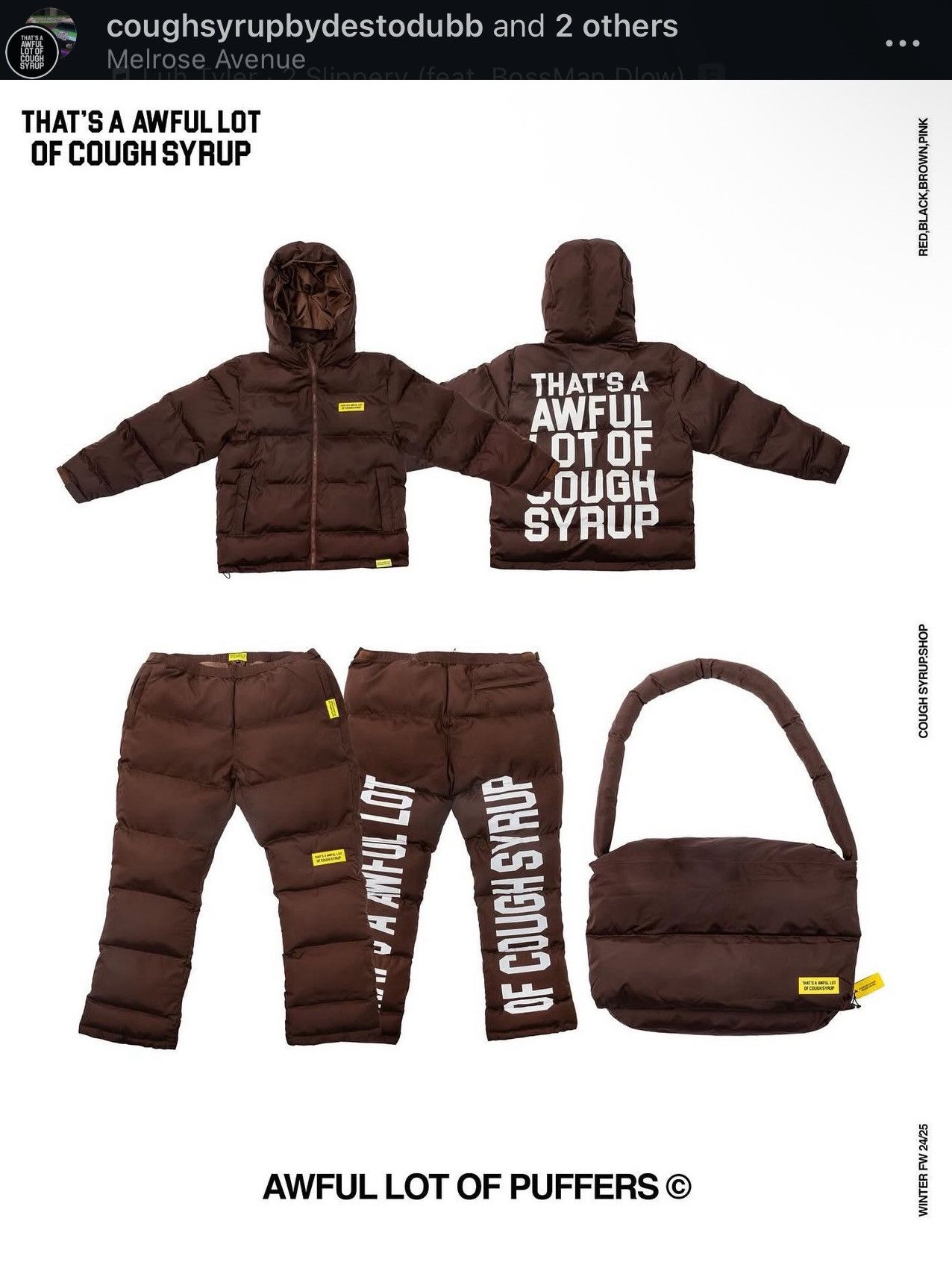 Awful Lot of Cough Syrup Awful lot of cough syrup Puffer Ski Jacket brown 2XL Size US XXL / EU 58 / 5 - 7 Thumbnail
