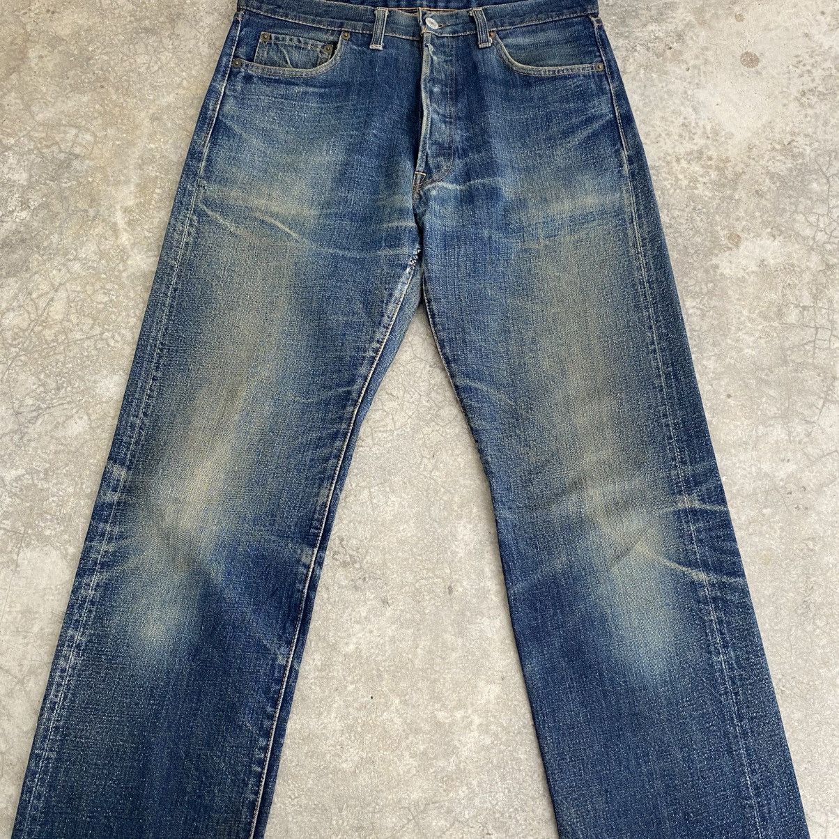 Denime Vintage 90’s Denime Japan Faded Blue Selvedge Jeans Size US 32 / EU 48 - 6 Thumbnail