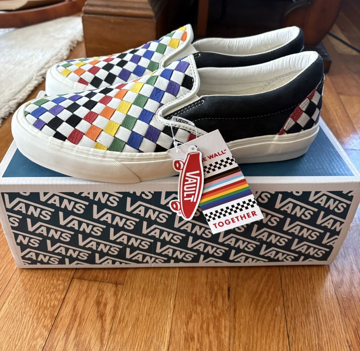 Vans Vans Vault Classic Slip-On VLT LX Pride Rainbow 11.5 New Size US 11.5 / EU 44-45 - 1 Thumbnail