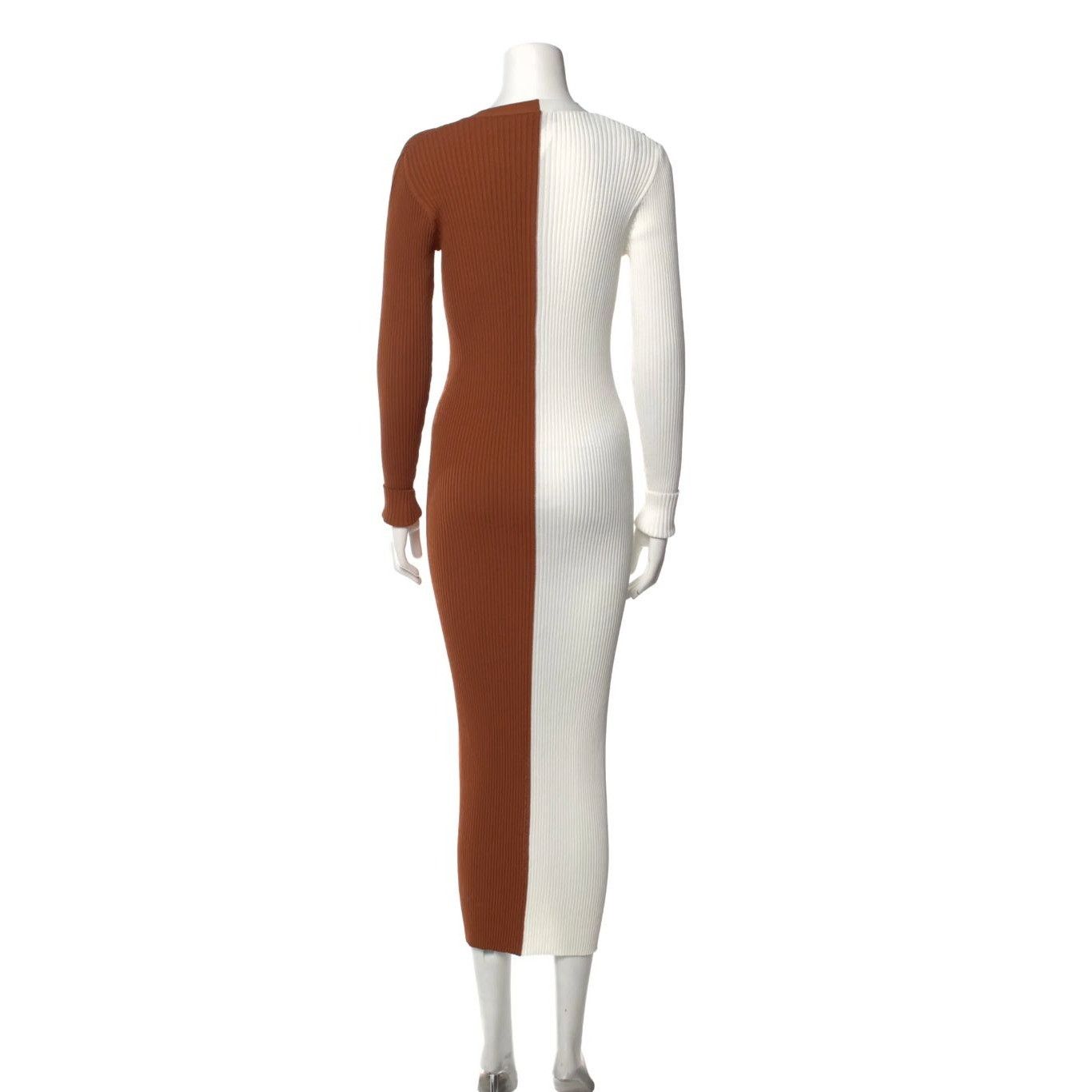 Staud STAUD Colorblock Pattern Long Dress Size S / US 4 / IT 40 - 3 Thumbnail