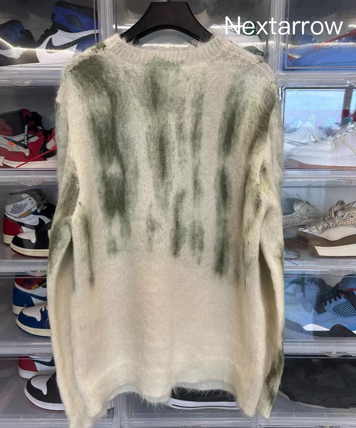 Louis Vuitton Louis Vuitton mohair white green rendered sweater Size US M / EU 48-50 / 2 - 2 Thumbnail
