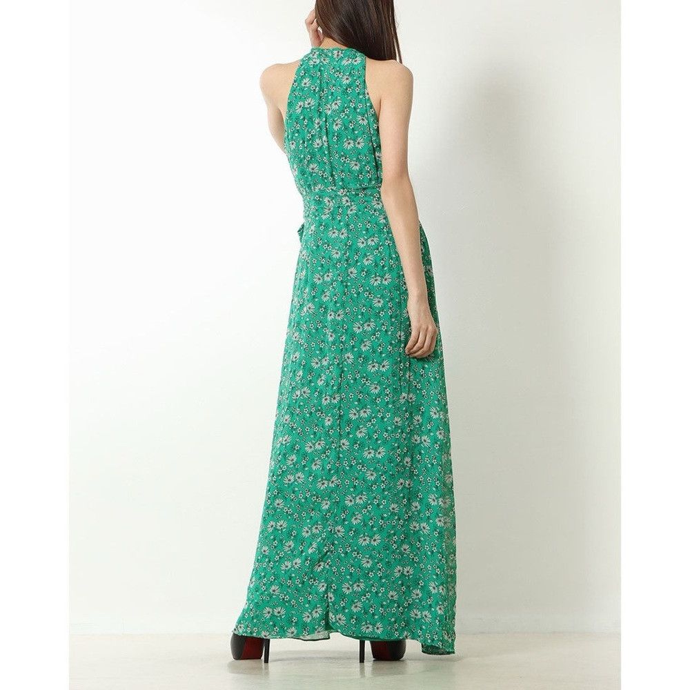 Other Chetta B Sleeveless Green Floral Maxi Dress Size 12 Size XL / US 12-14 / IT 48-50 - 2 Thumbnail